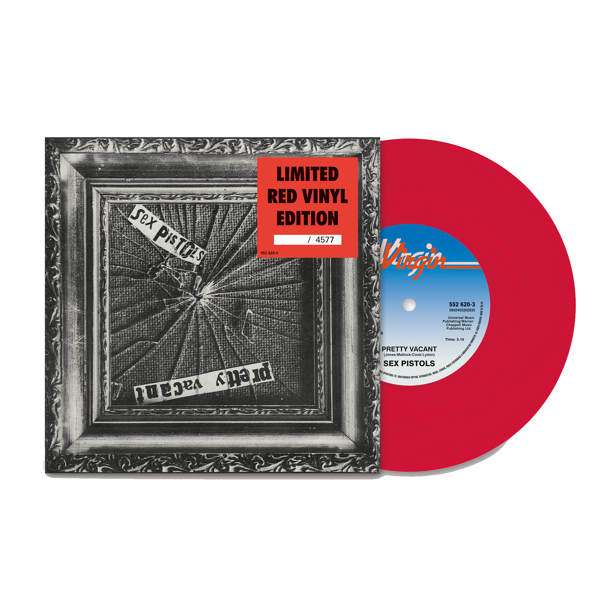 Pretty Vacant: Red Vinyl 7" Single + Sleeveless Hoodie