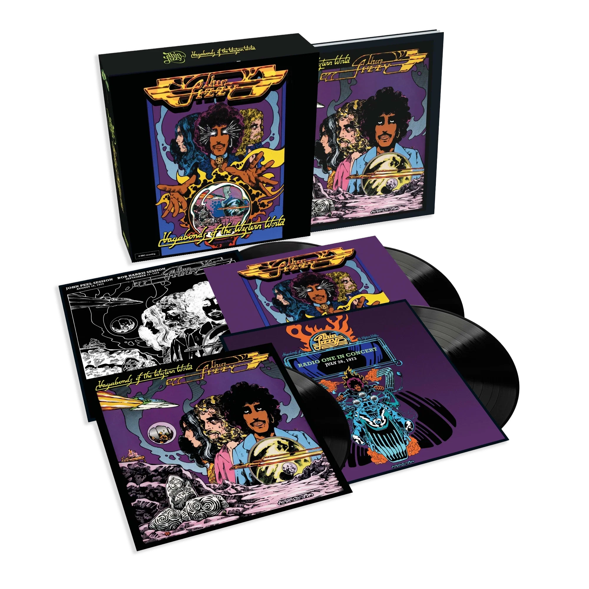 Vagabonds of the Western World: Super Deluxe Vinyl 4LP Box Set, Exclusive Artcard (signed by Eric Bell) + Jim Fitzpatrick Poster Set