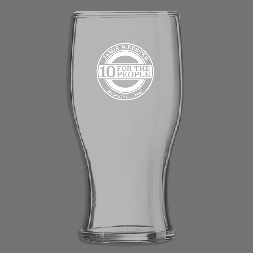 Jamie Webster - 10 For The People: Pint Glass