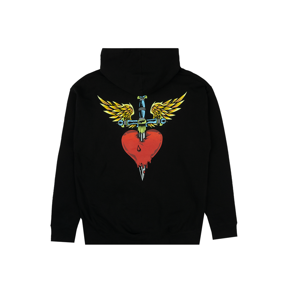 Bon Jovi Heart Dagger Hoodie Recordstore