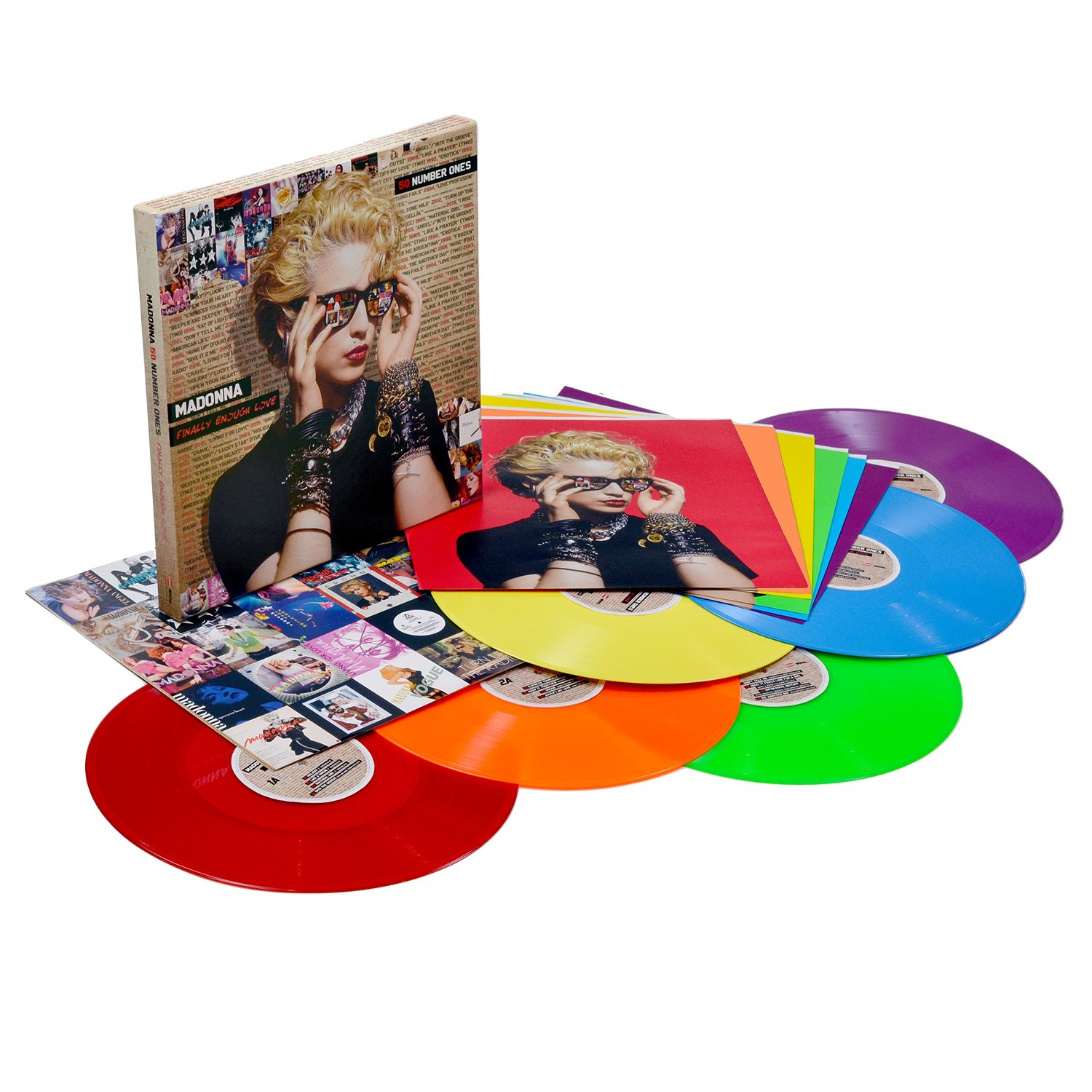 Madonna - Finally Enough Love - Fifty Number Ones: Limited Rainbow Edition 6LP Vinyl Box Set