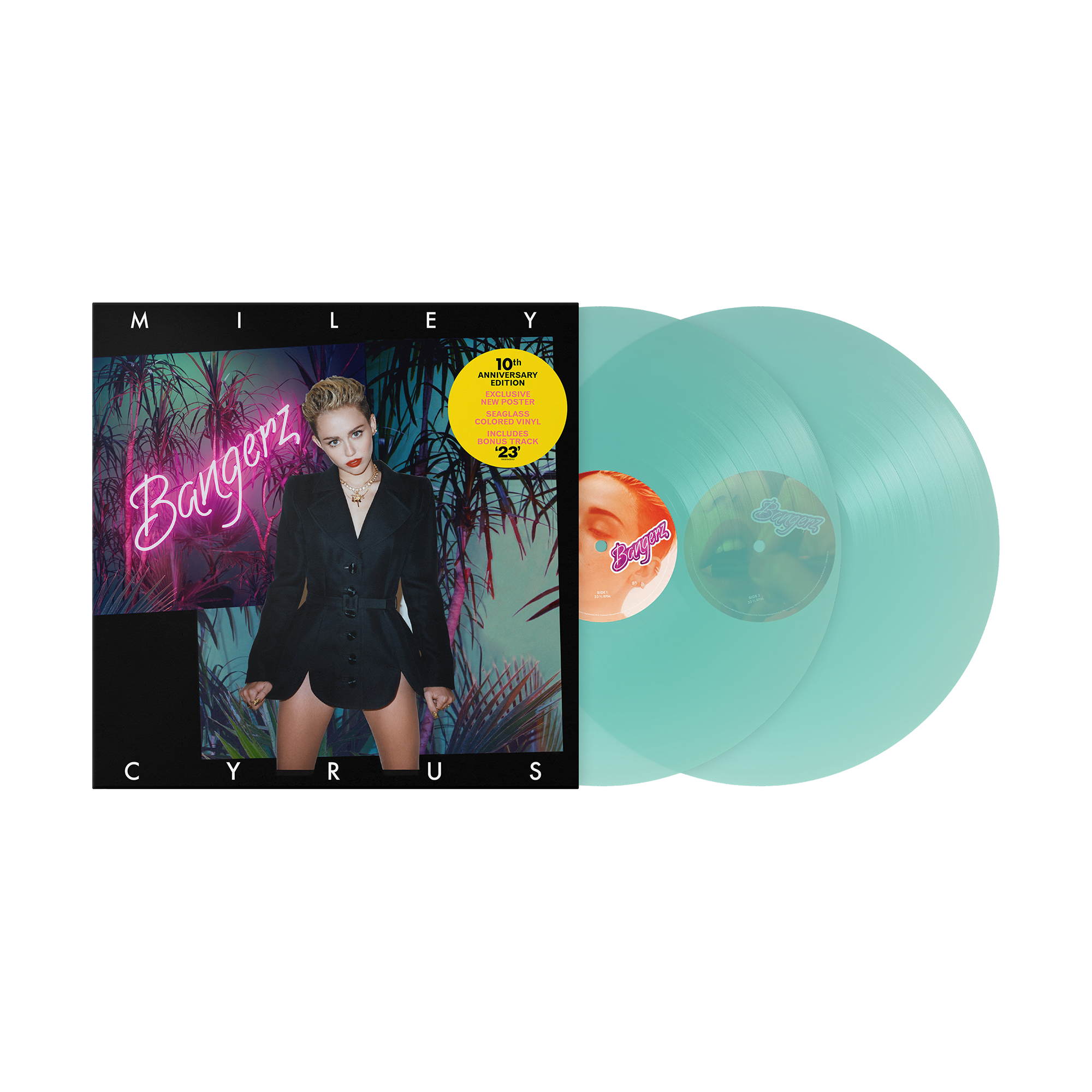 Miley Cyrus - Bangerz (10th Anniversary): Limited Sea Glass Vinyl 2LP + Poster