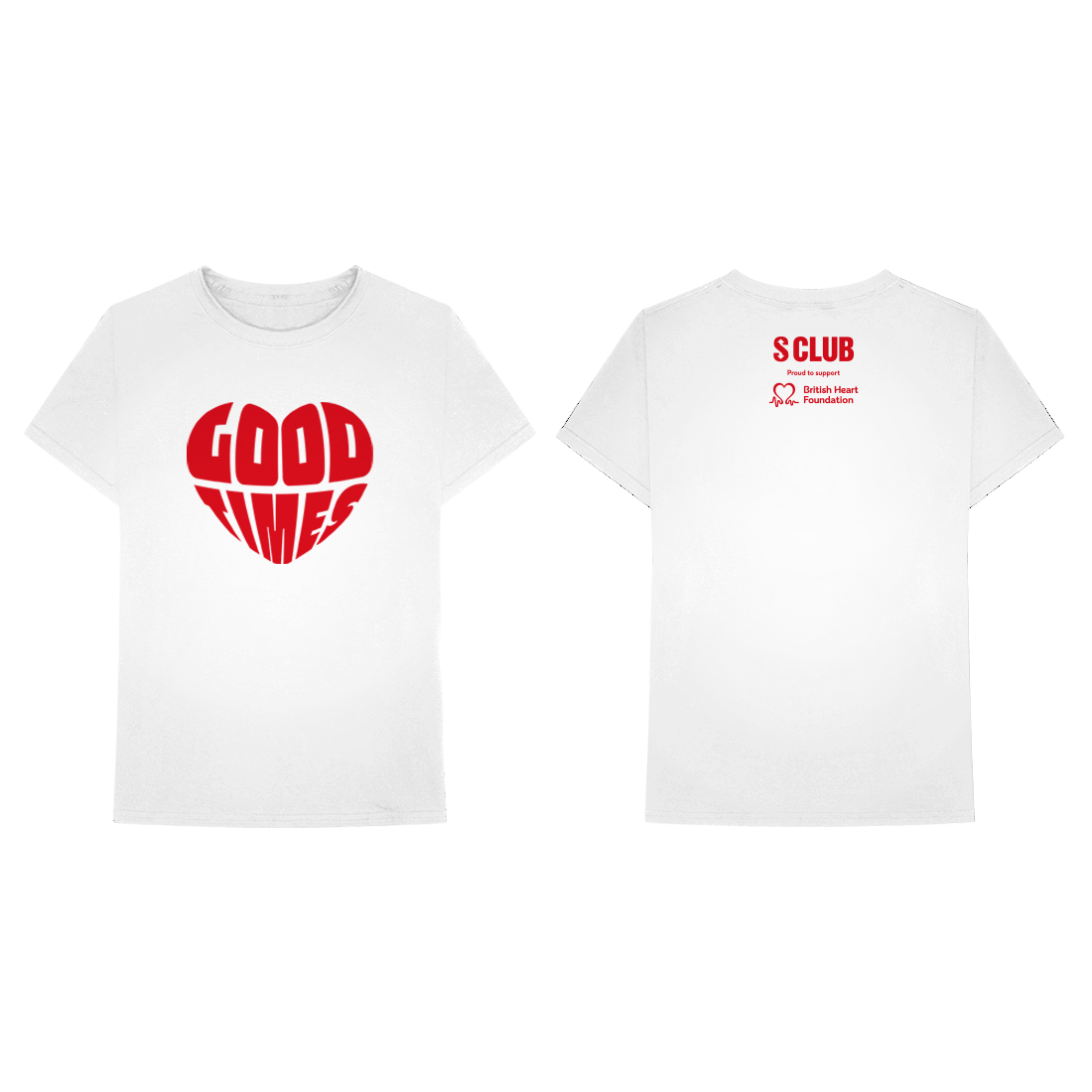 S Club 7 - S Club - Good Times Charity White Tee