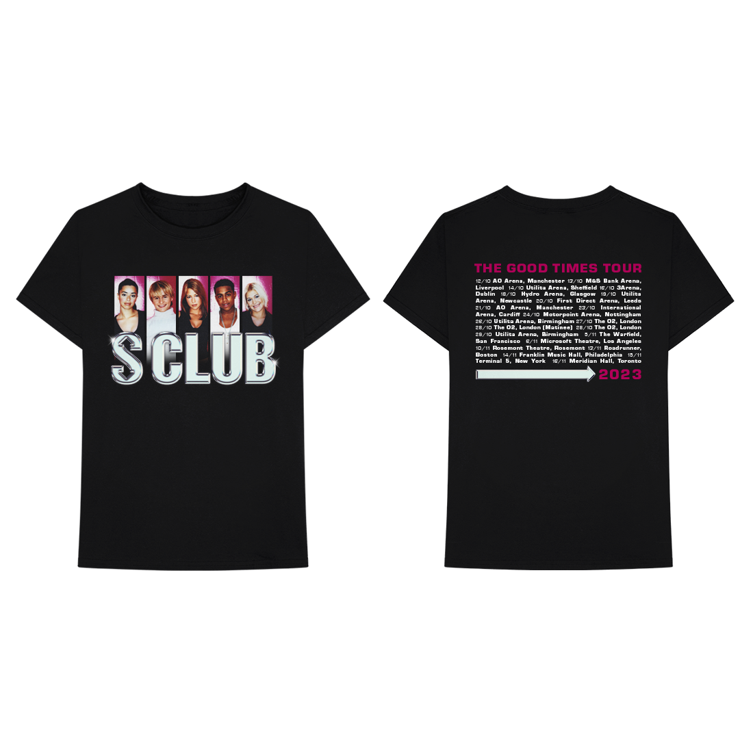 S Club: Picture Disc Vinyl LP, Tour T-Shirt & Programme