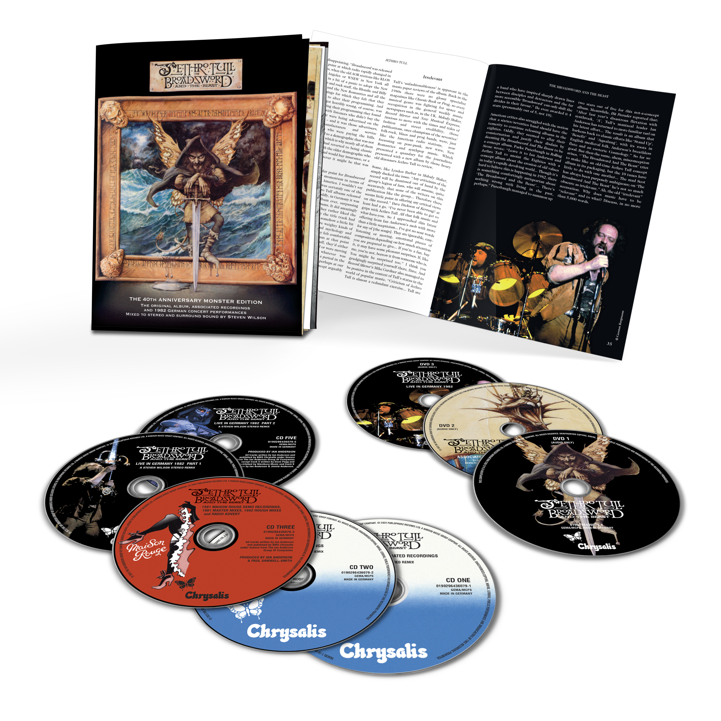 Jethro Tull - The Broadsword And The Beast (The 40th Anniversary Monster Edition): 5CD + 3DVD