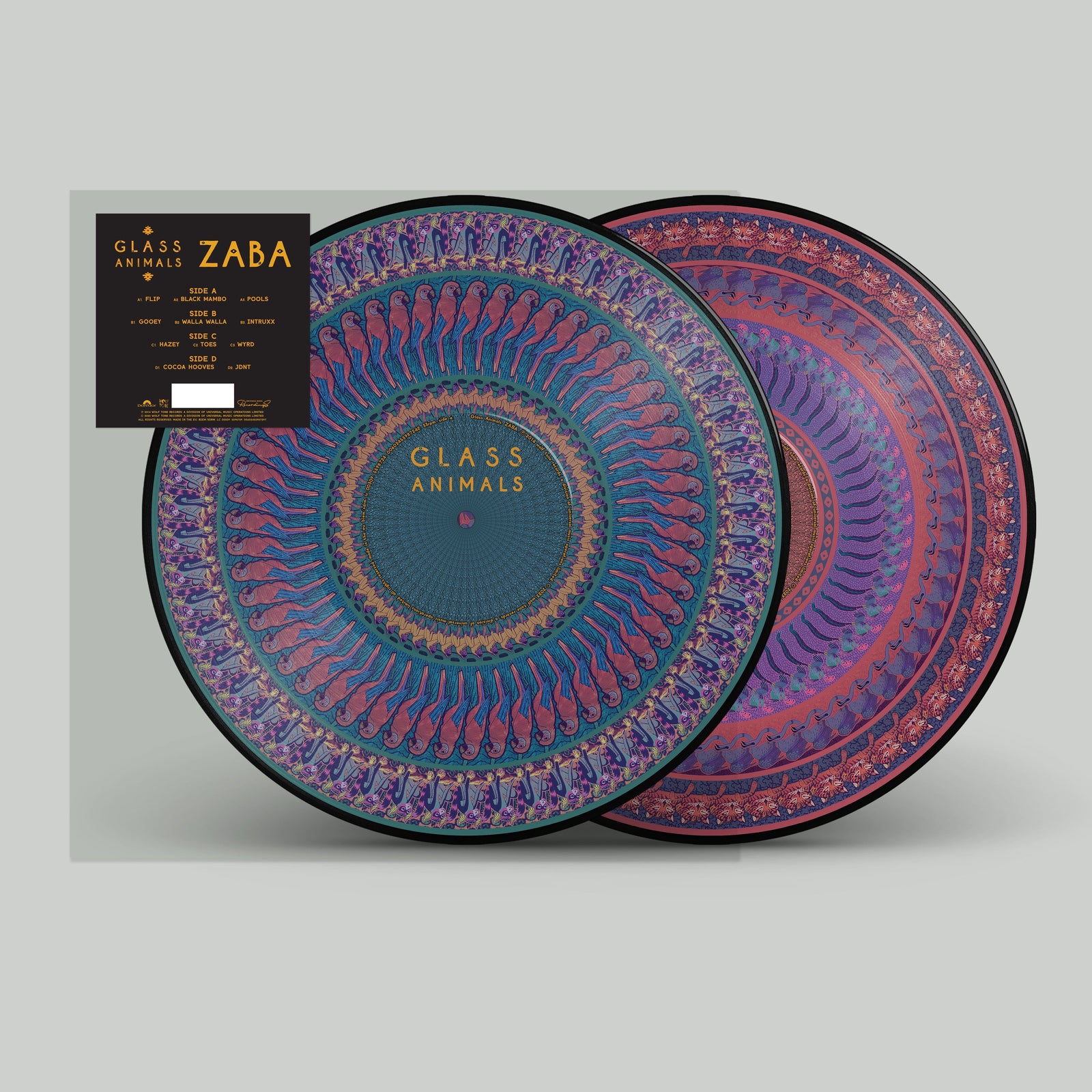 Glass Animals ZABA (Zoetrope Edition) Vinyl 2LP + Black Logo TShirt