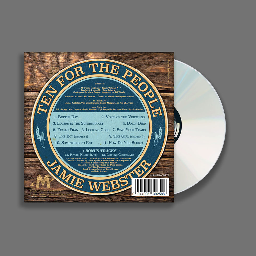 Jamie Webster - 10 For The People: Exclusive Pub Tour Edition CD