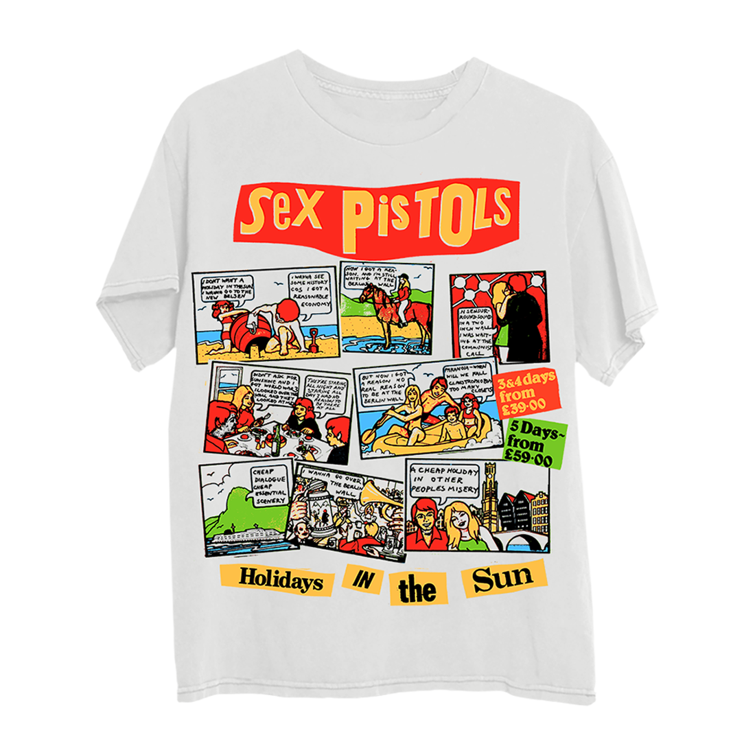 Sex Pistols - Holidays in the Sun White T-Shirt