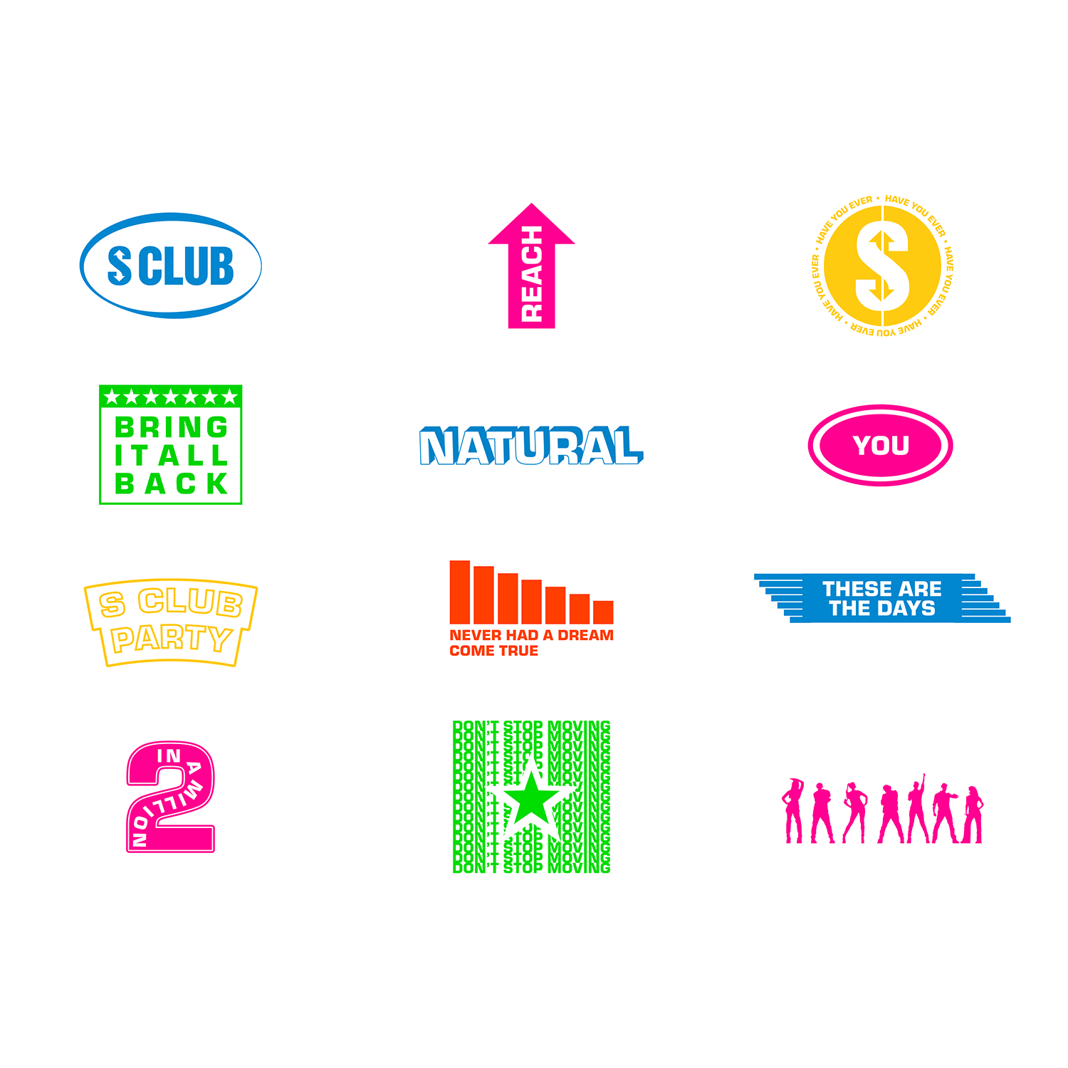 S Club 7 - S Club - Sticker Sheet