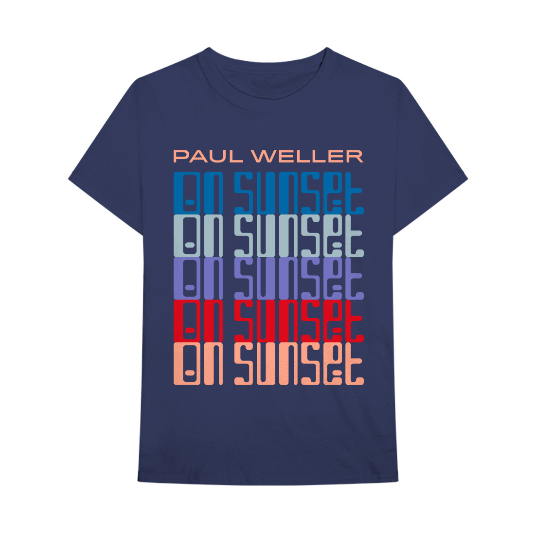 Paul Weller - On Sunset Logo T-Shirt - Navy