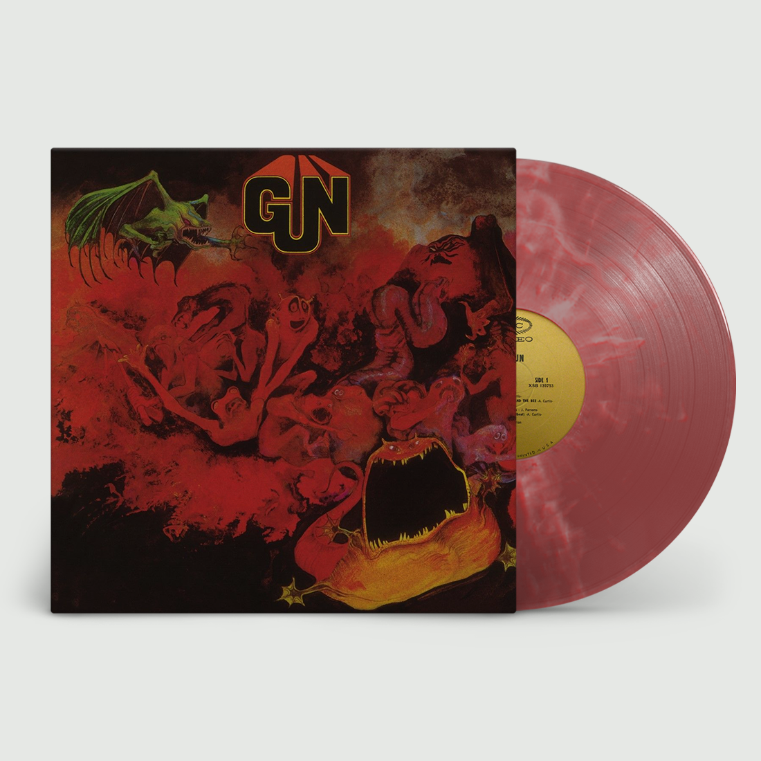 Gun: Limited Psychedelic Red + Silver Marble Vinyl LP