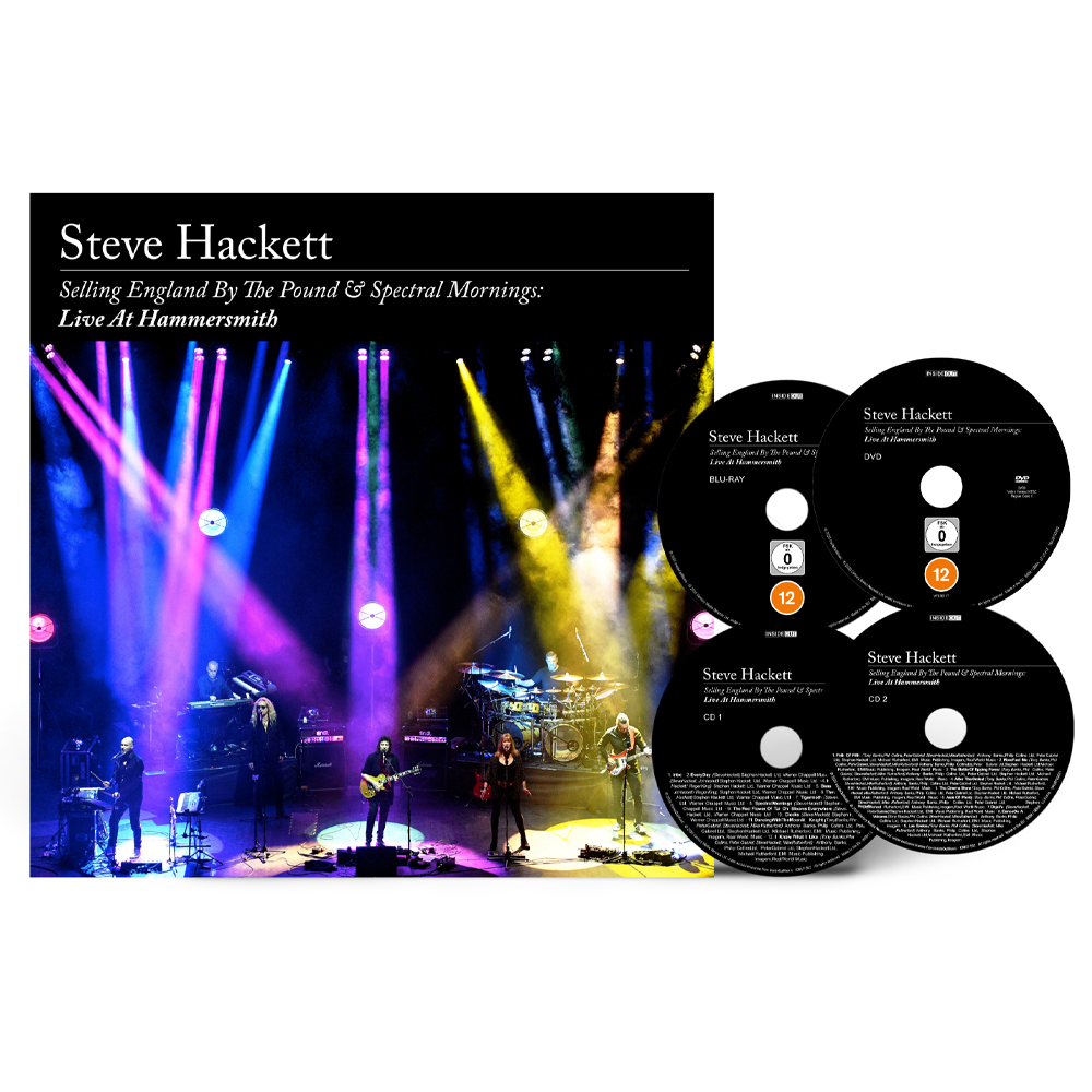 Steve Hackett - Selling England By The Pound & Spectral Mornings, Live At Hammersmith: Limited Deluxe 2CD + Blu-Ray + DVD Artbook