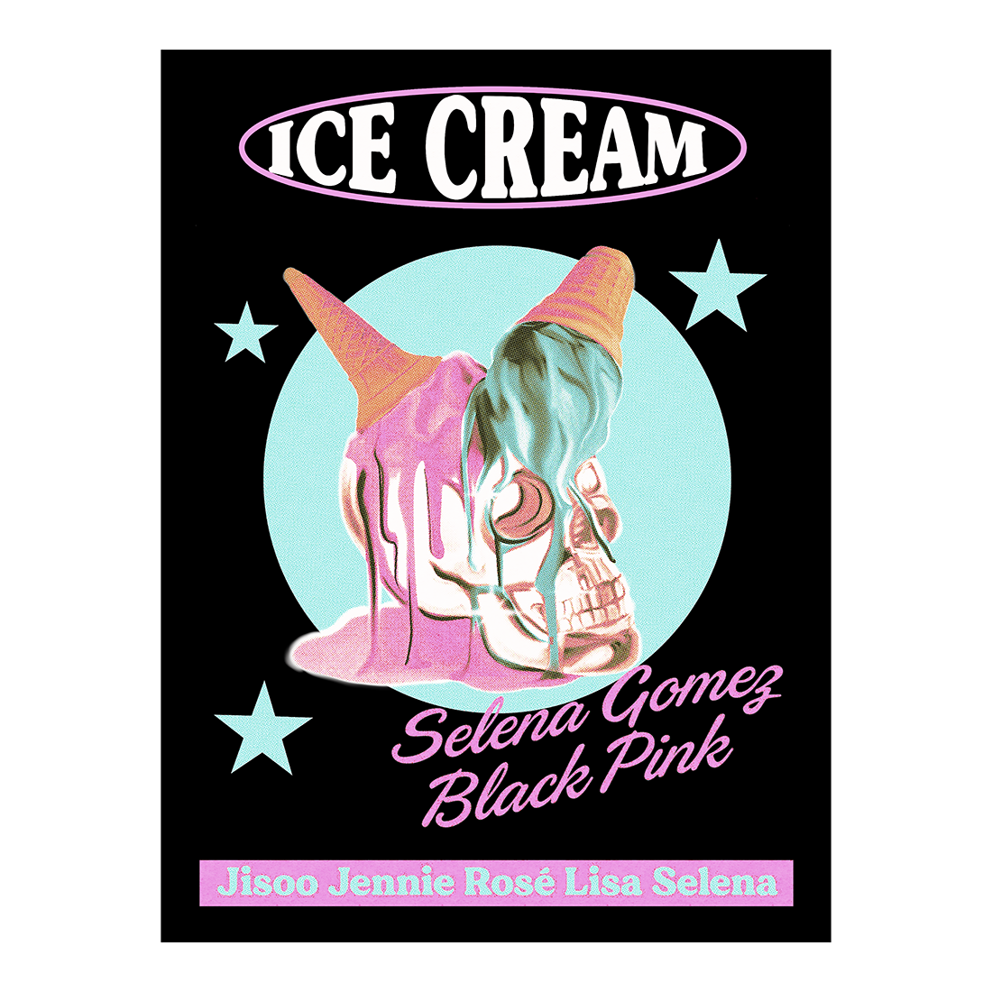 BLACKPINK - Ice Cream Lithograph