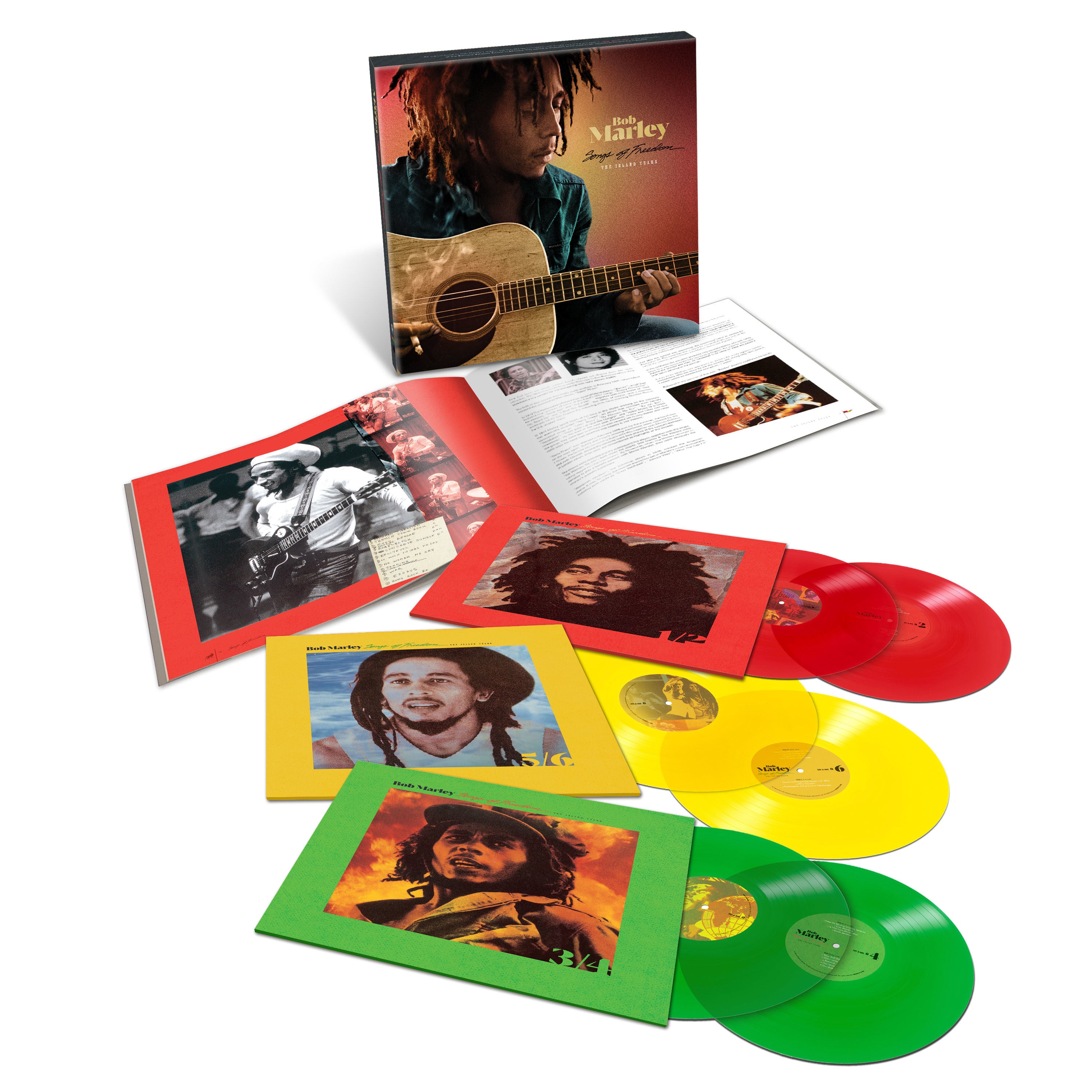 Bob Marley - Songs Of Freedom: The Island Years: Exclusive Coloured Vinyl Box Set