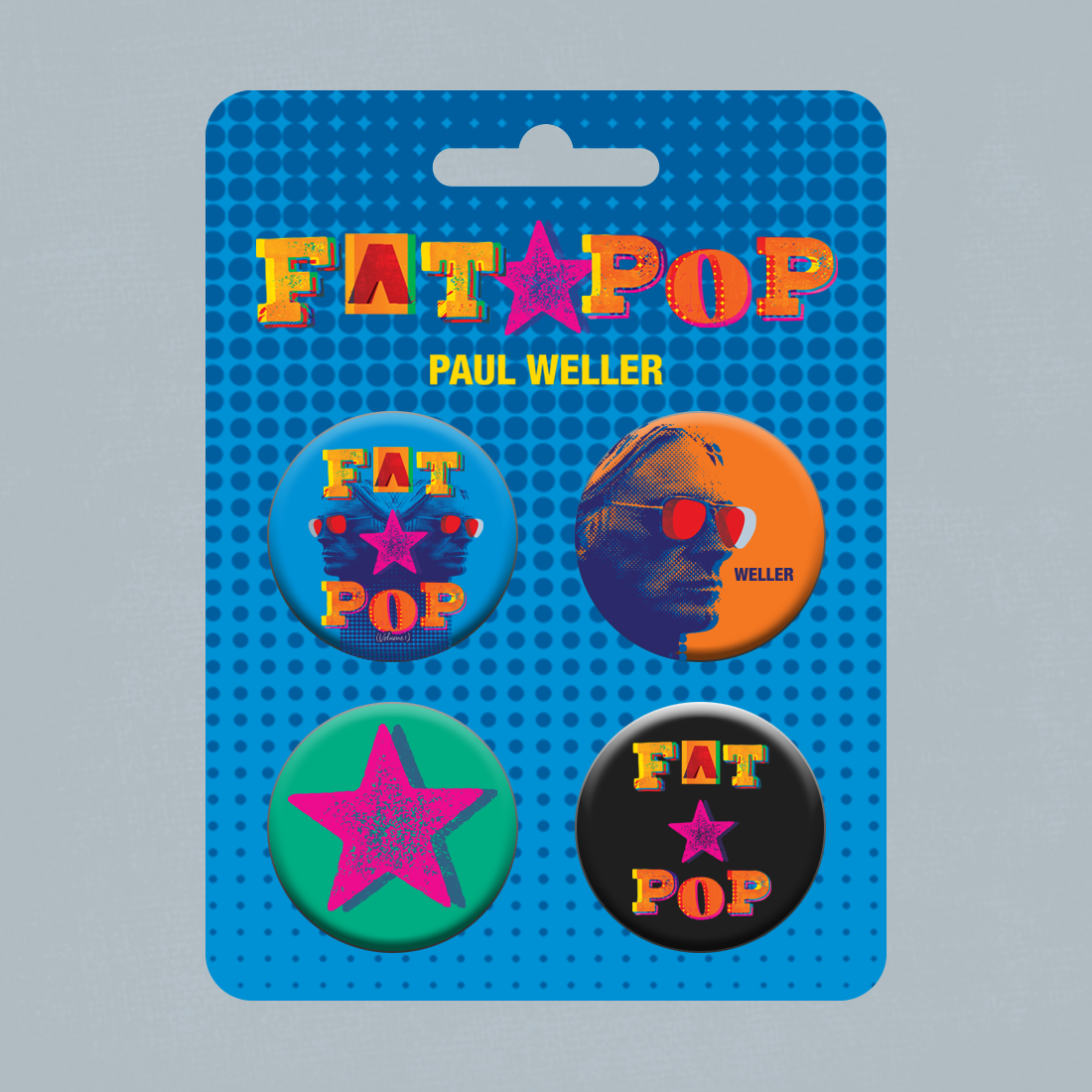Paul Weller - Fat Pop Badge Set