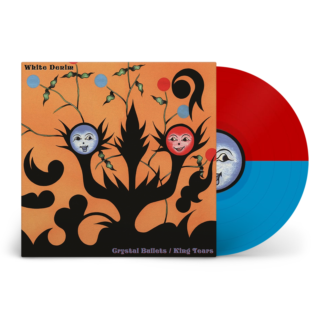 Crystal Bullets / King Tears: Limited Edition Red + Blue Split Colour Vinyl LP