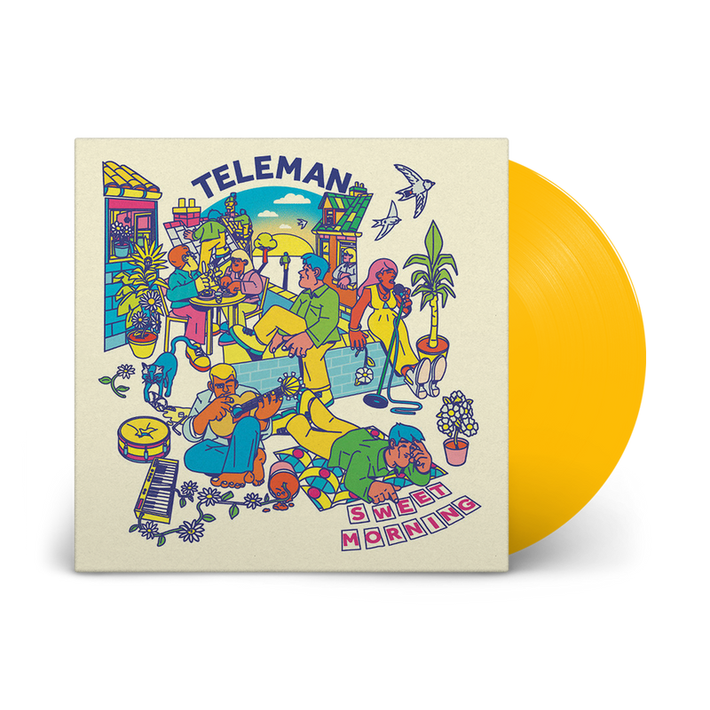 Teleman Sweet Morning EP Signed Exclusive Yellow Vinyl LP Recordstore
