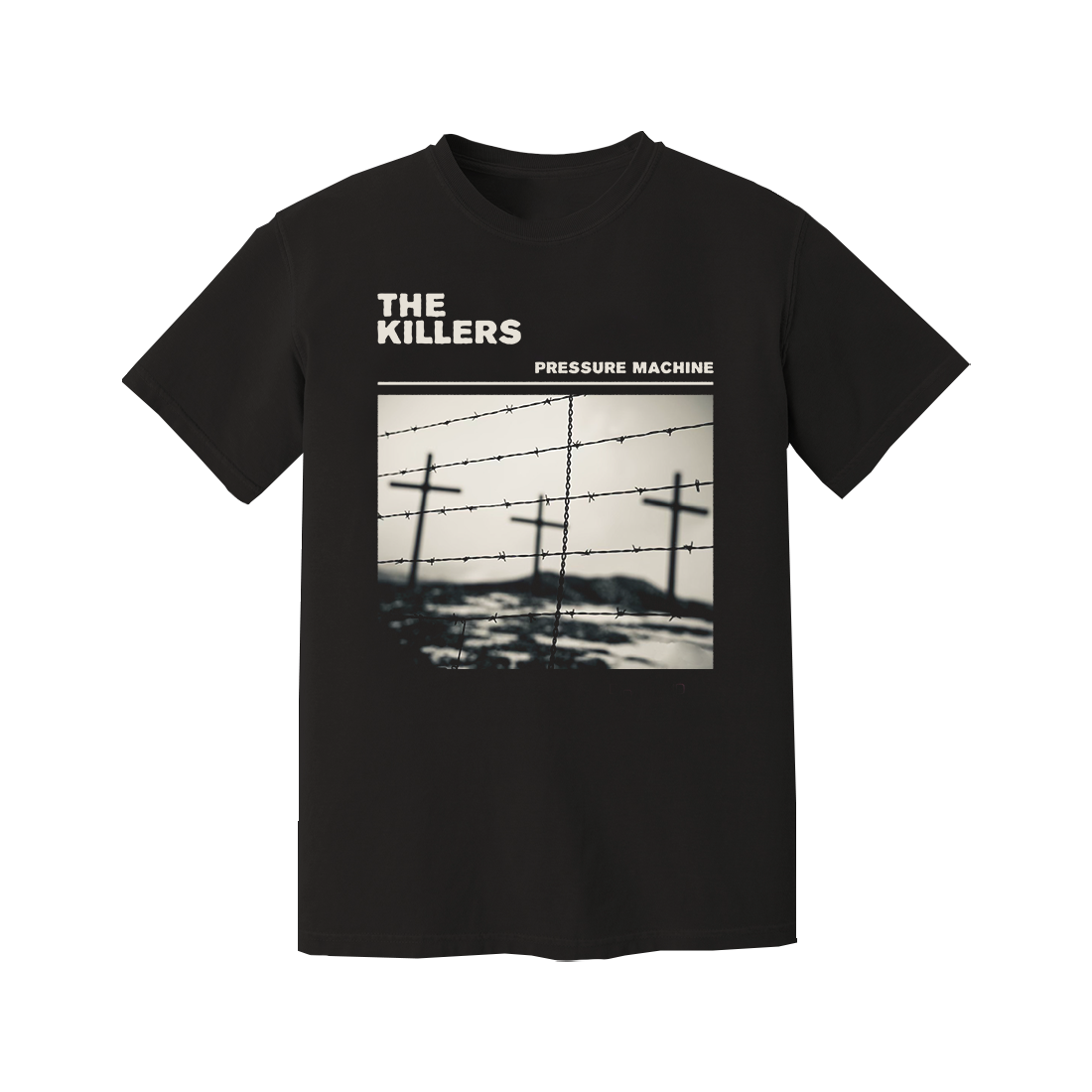 The Killers - Pressure Machine Barbed Wire Black T-Shirt