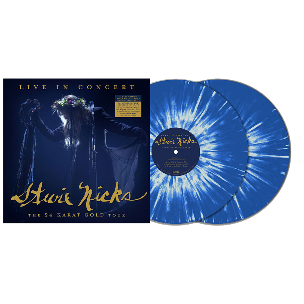 Stevie Nicks - Live In Concert - The 24 Karat Gold Tour: Limited Blue & White Splatter Vinyl 2LP [NAD21]
