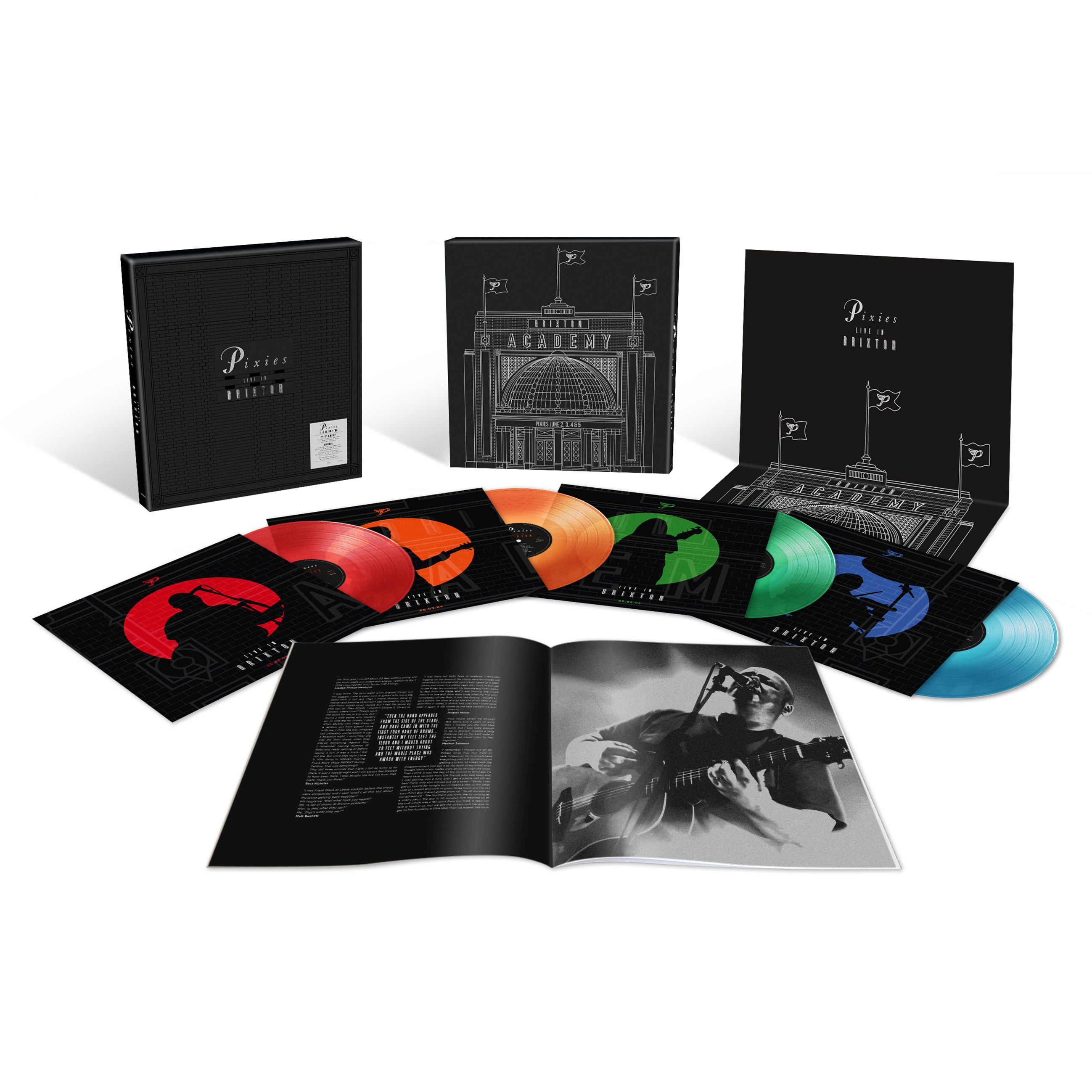 Pixies - Live in Brixton: Limited Red, Orange, Green + Blue Translucent Vinyl 8LP Box Set
