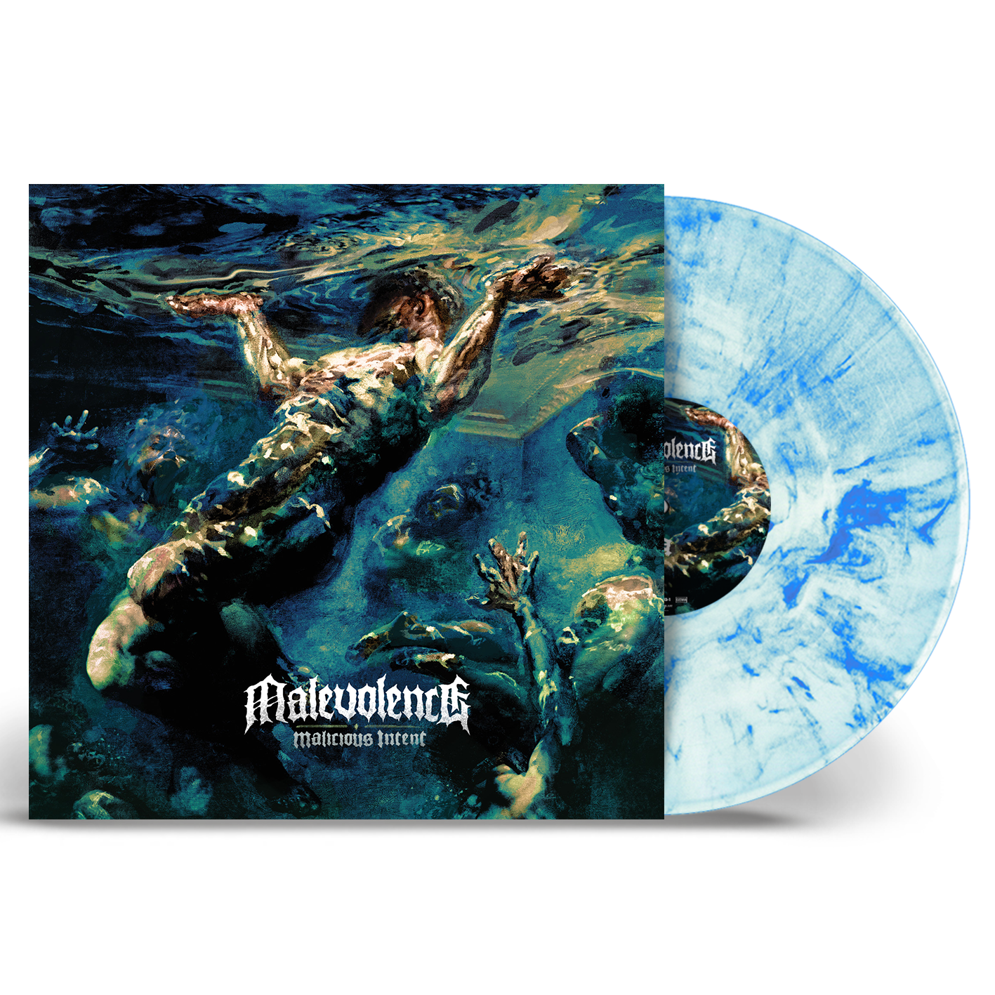 Malicious Intent: Limited Edition White/Sky Blue Marbled Vinyl LP