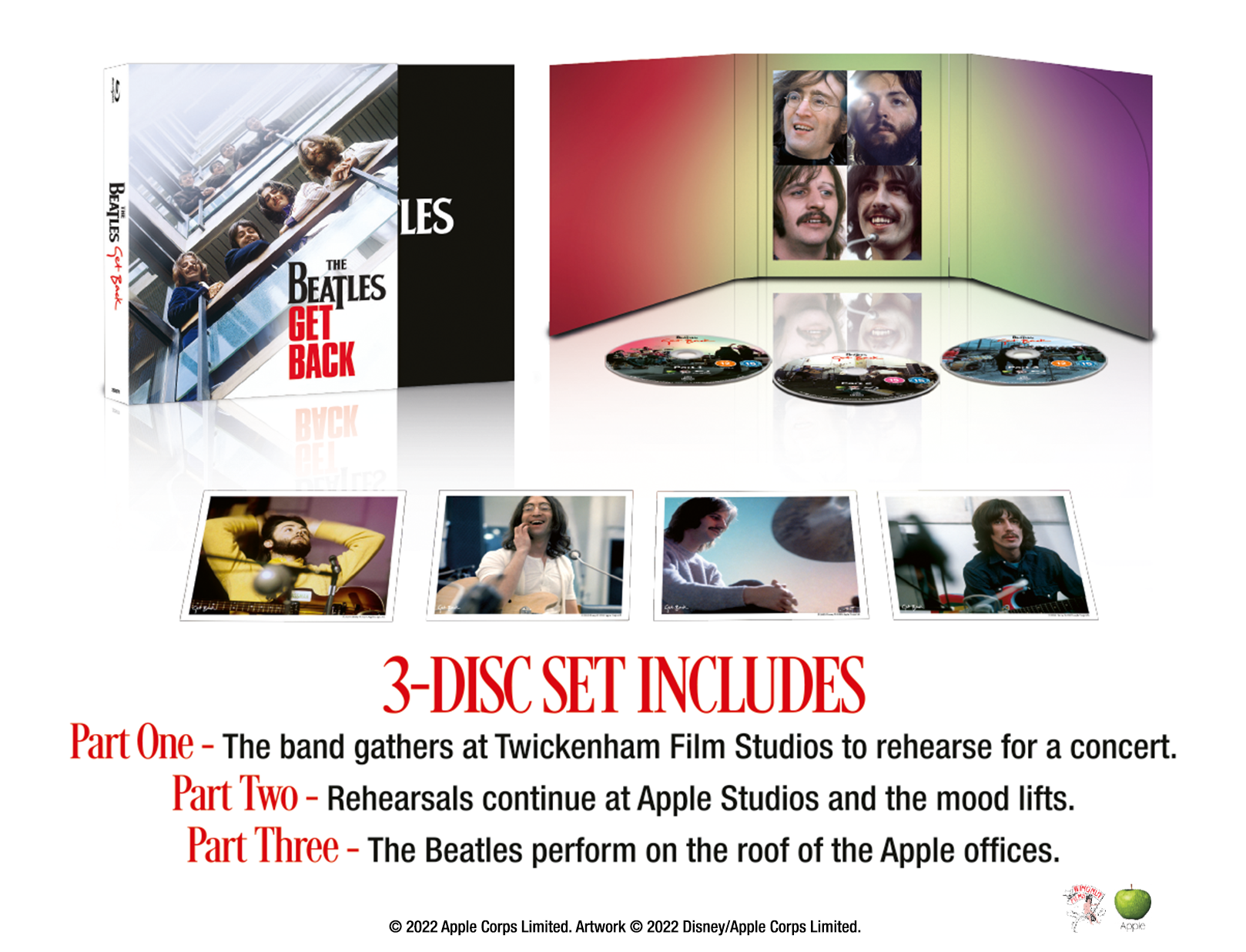 The Beatles - The Beatles: Get Back 3-Disc Blu-Ray Collector's Edition