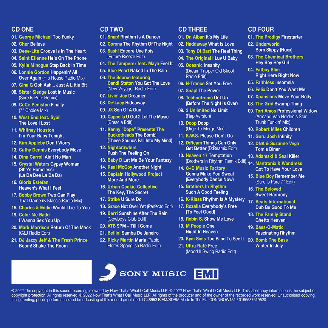 Various Artists - NOW That's What I Call 90s - Dancefloor: 4CD