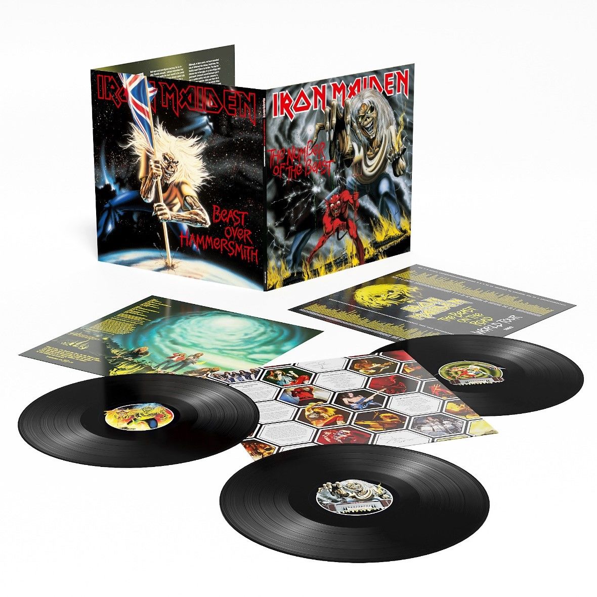 Iron Maiden - The Number of The Beast Plus Beast Over Hammersmith: Limited Edition Vinyl 3LP