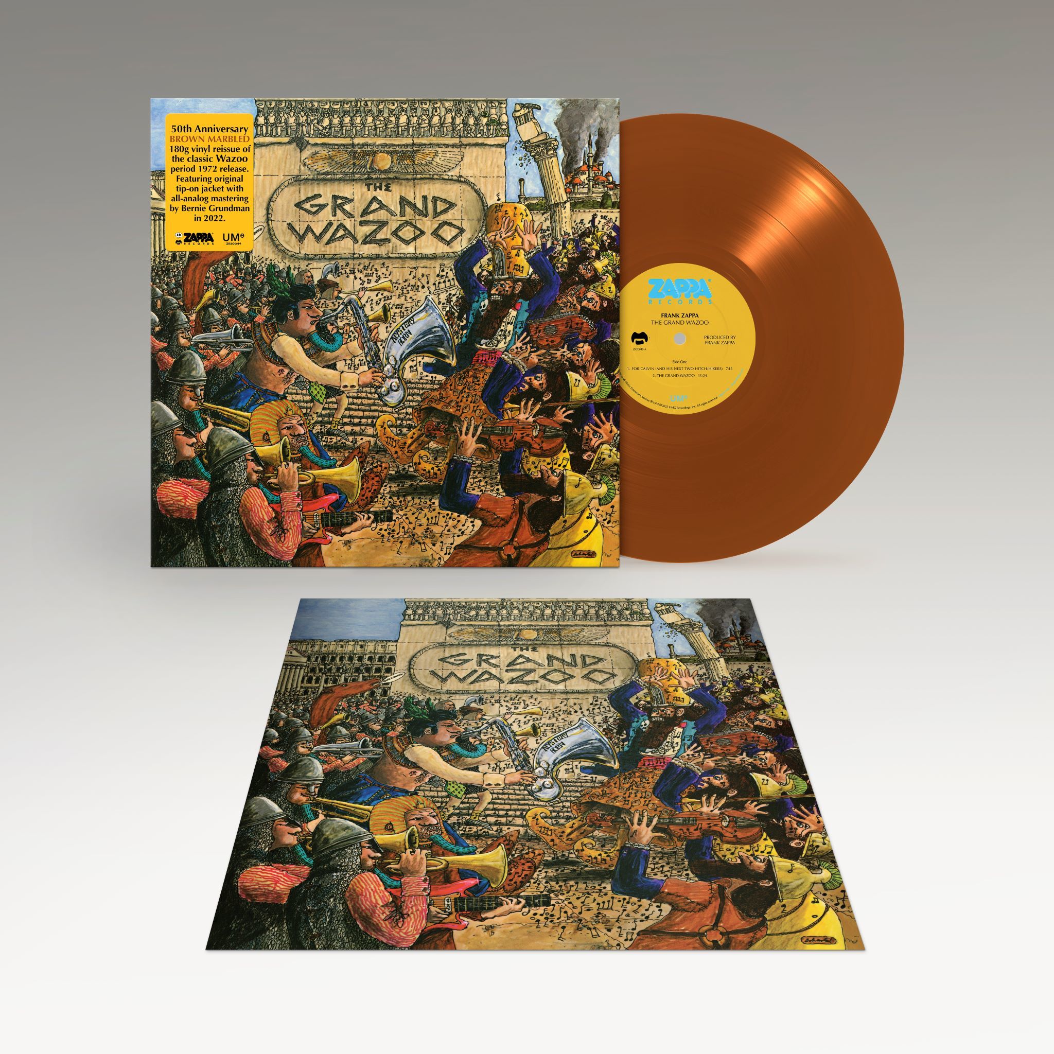 Frank Zappa - The Grand Wazoo: Exclusive 180g Brown + Black Marble Vinyl LP