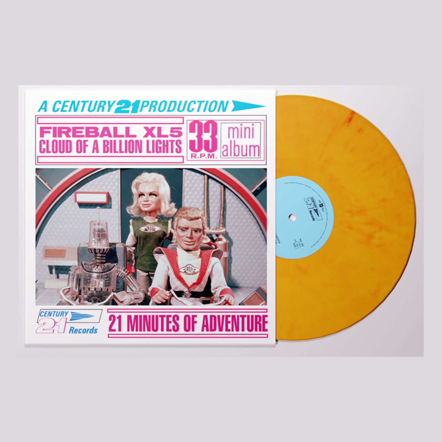 Original Soundtrack - Fireball XL5: Cloud Of A Billion Lights - Limited Edition Fireball Yellow Colour Vinyl 7" EP