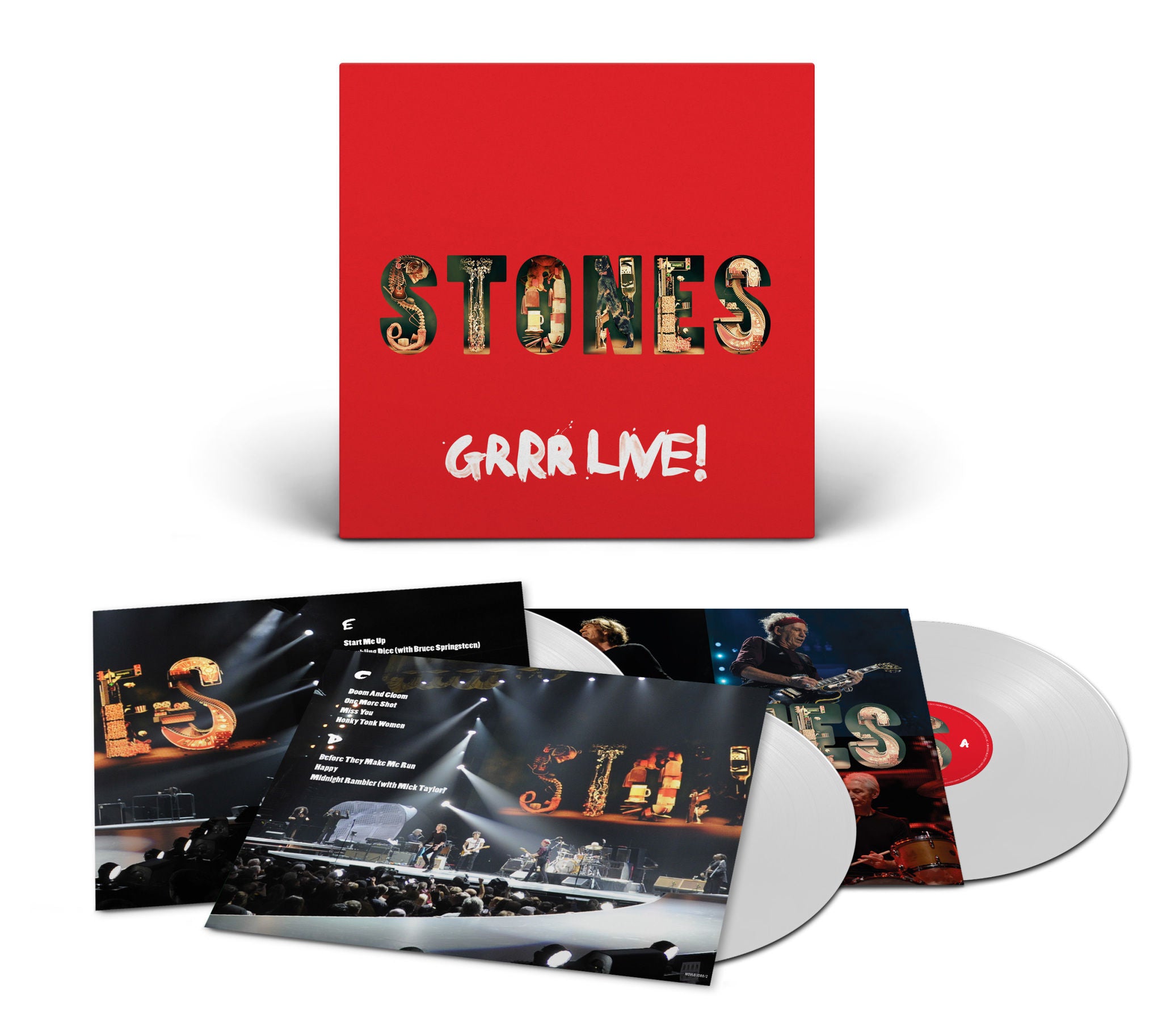 The Rolling Stones - GRRR Live! Limited Edition White Vinyl 3LP