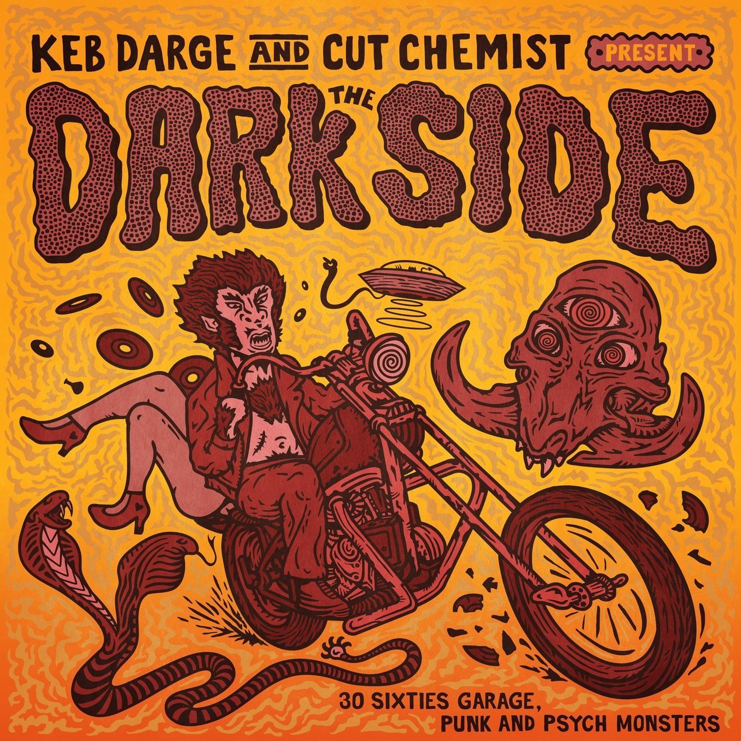 Various Artists, Keb Darge, Cut Chemist - Keb Darge & Cut Chemist present The Dark Side – 30 Sixties Garage Punk and Psyche Monsters: CD