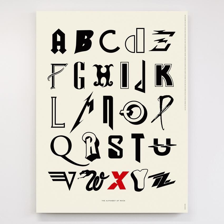 Dorothy - Alphabet of Rock: Screen Print Poster