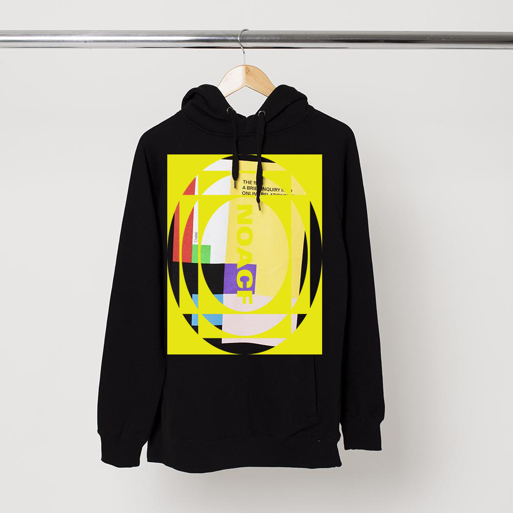 The 1975 - Noacf Upcycled Black Hoodie