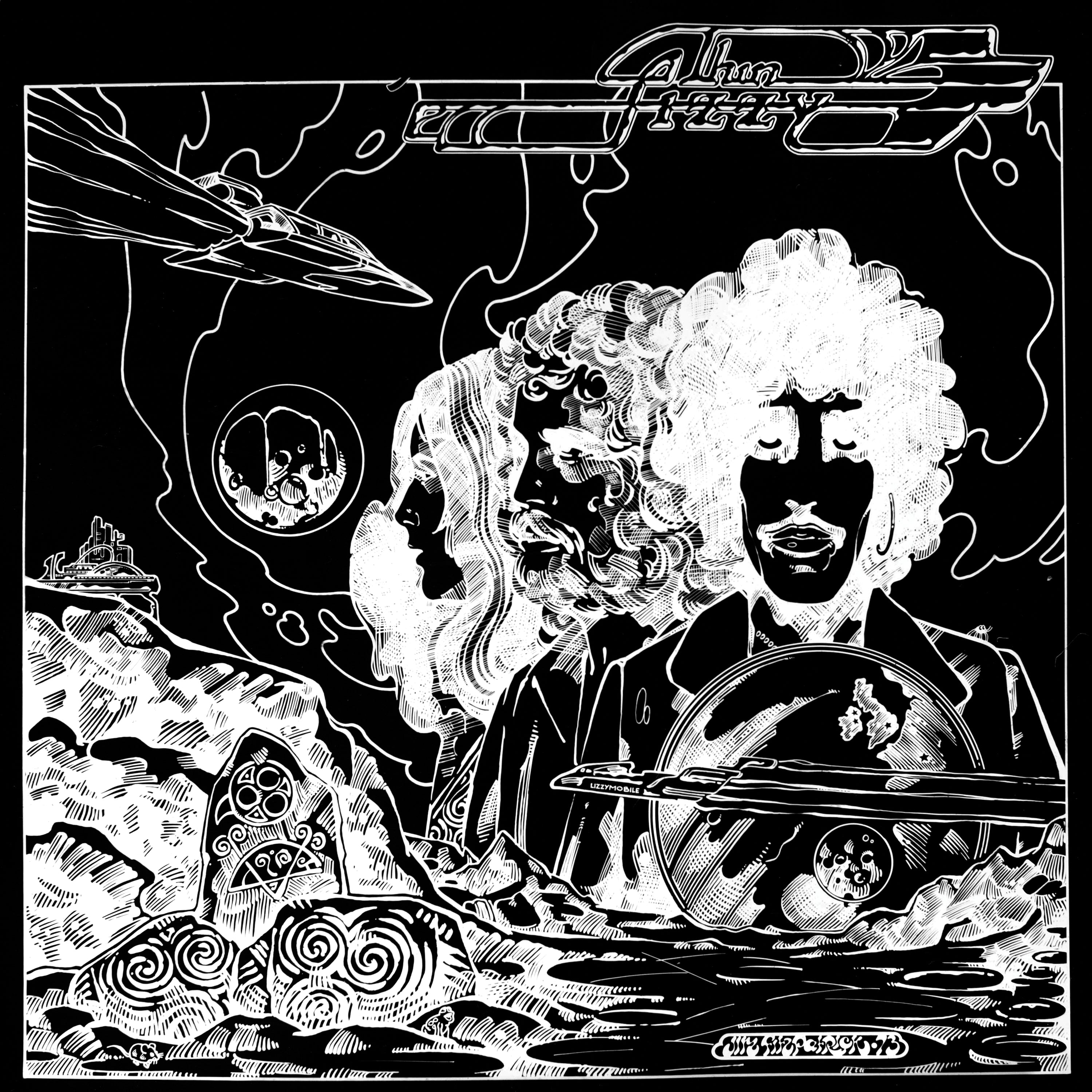 Vagabonds of the Western World: Limited Yellow Vinyl LP, Exclusive Artcard (Signed by Eric Bell) + Jim Fitzpatrick Poster Set