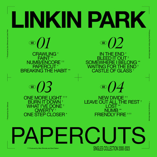 Linkin Park - Papercuts - Singles Collection (2000 - 2023): Vinyl 2LP