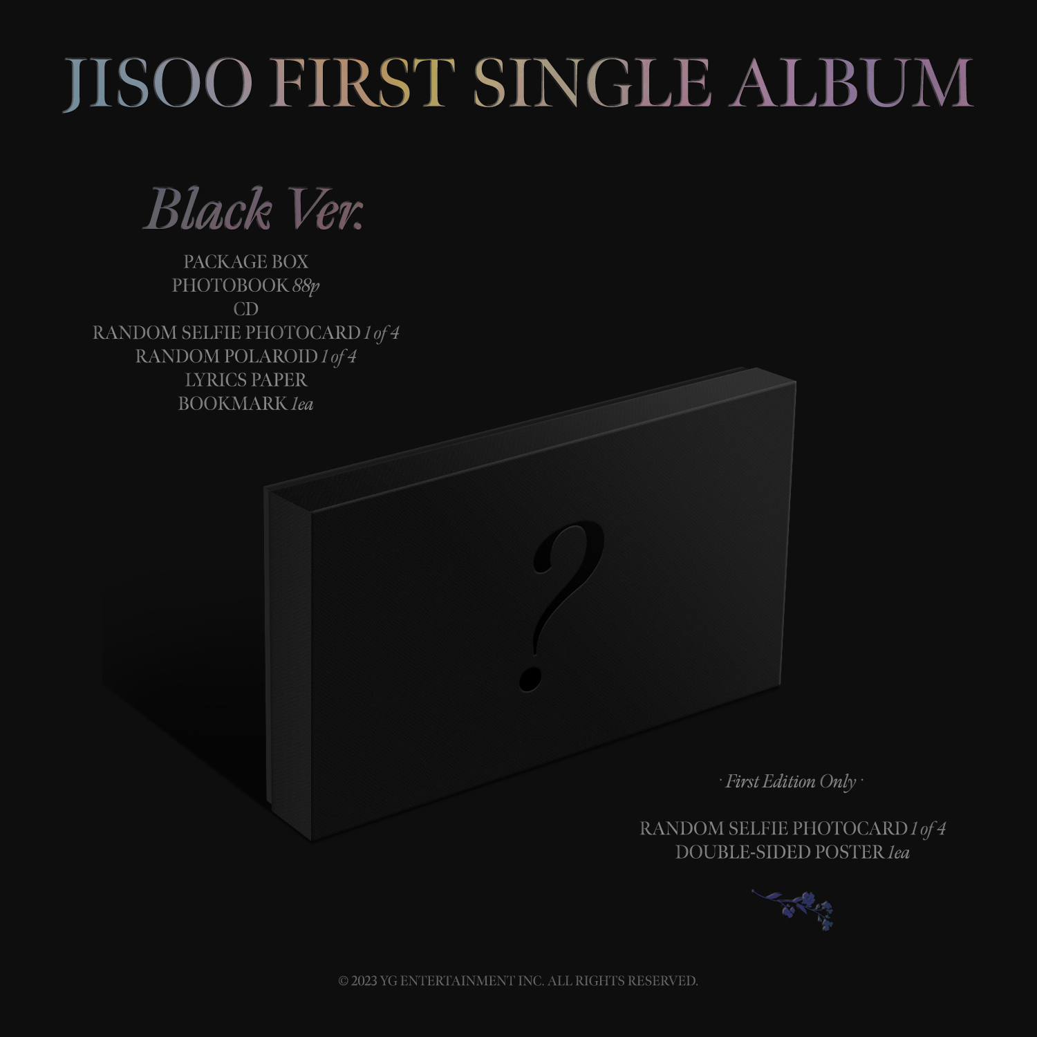 Jisoo - ME (Black): CD Box Set