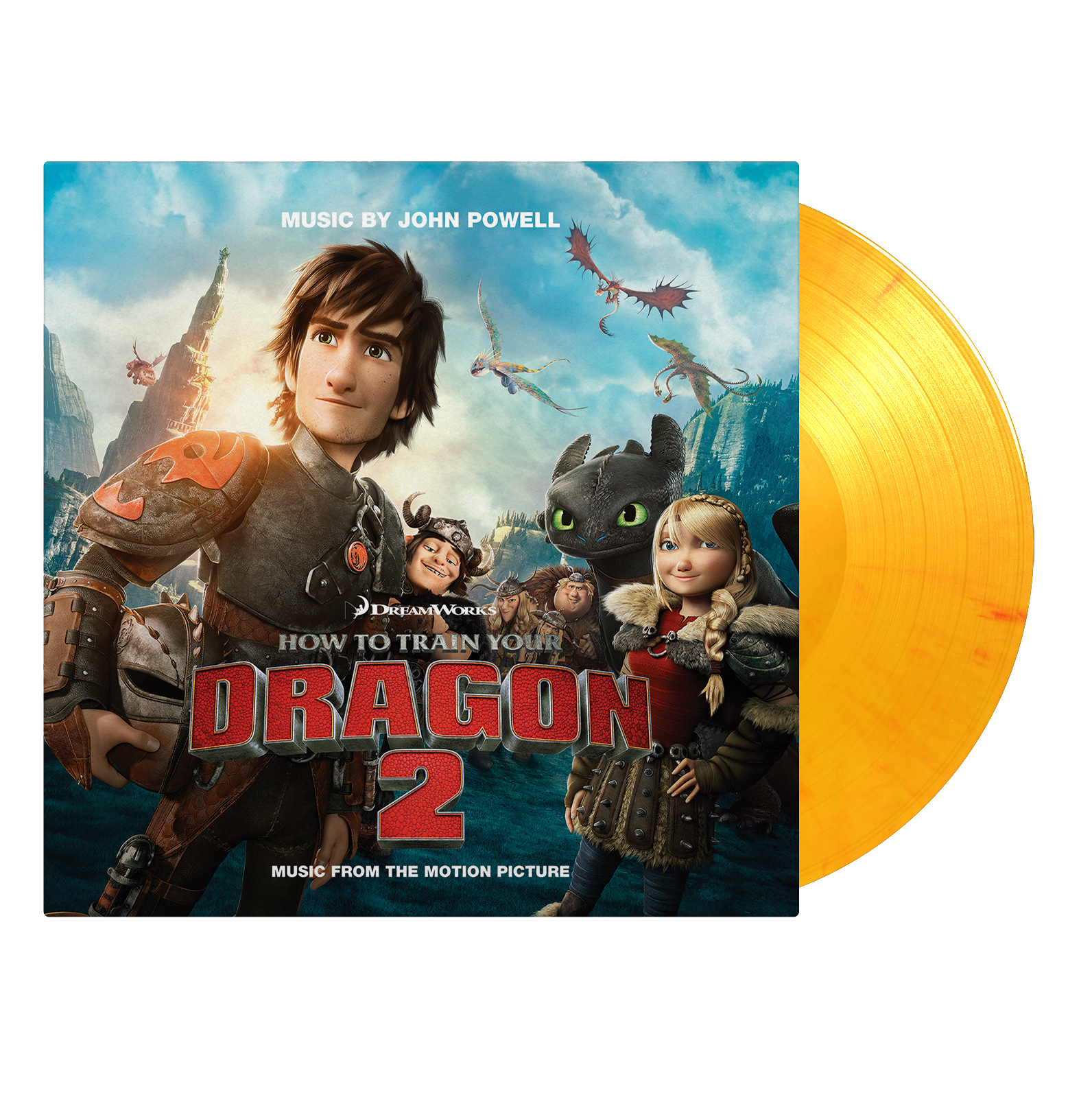 How To Train Your Dragon 2: Limited Flaming Coloured Vinyl 2LP