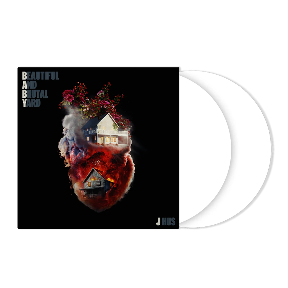 J Hus - Beautiful and Brutal Yard: Limited White Vinyl 2LP