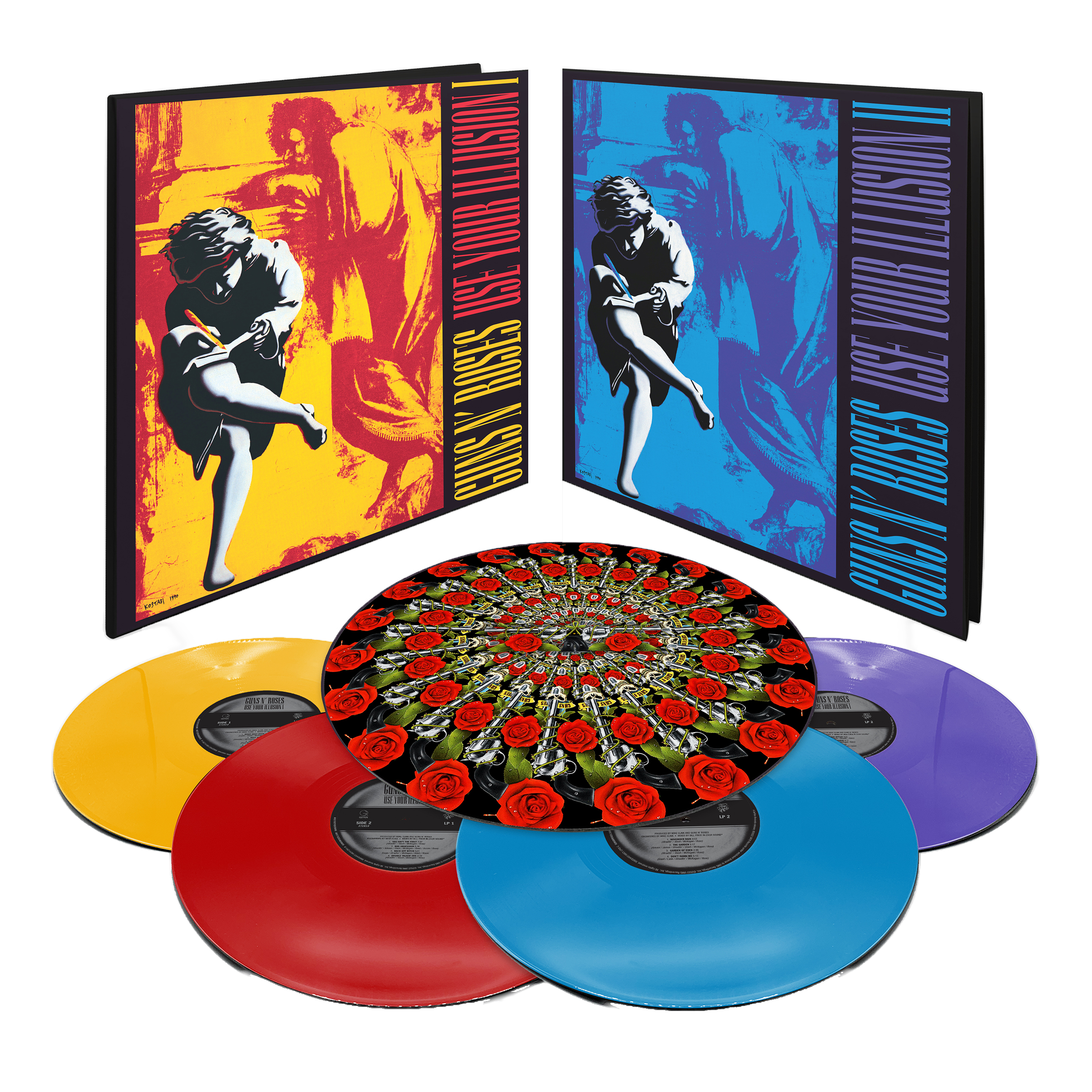 Guns N Roses - Use Your Illusion: Exclusive Deluxe Colour Vinyl 4LP Set