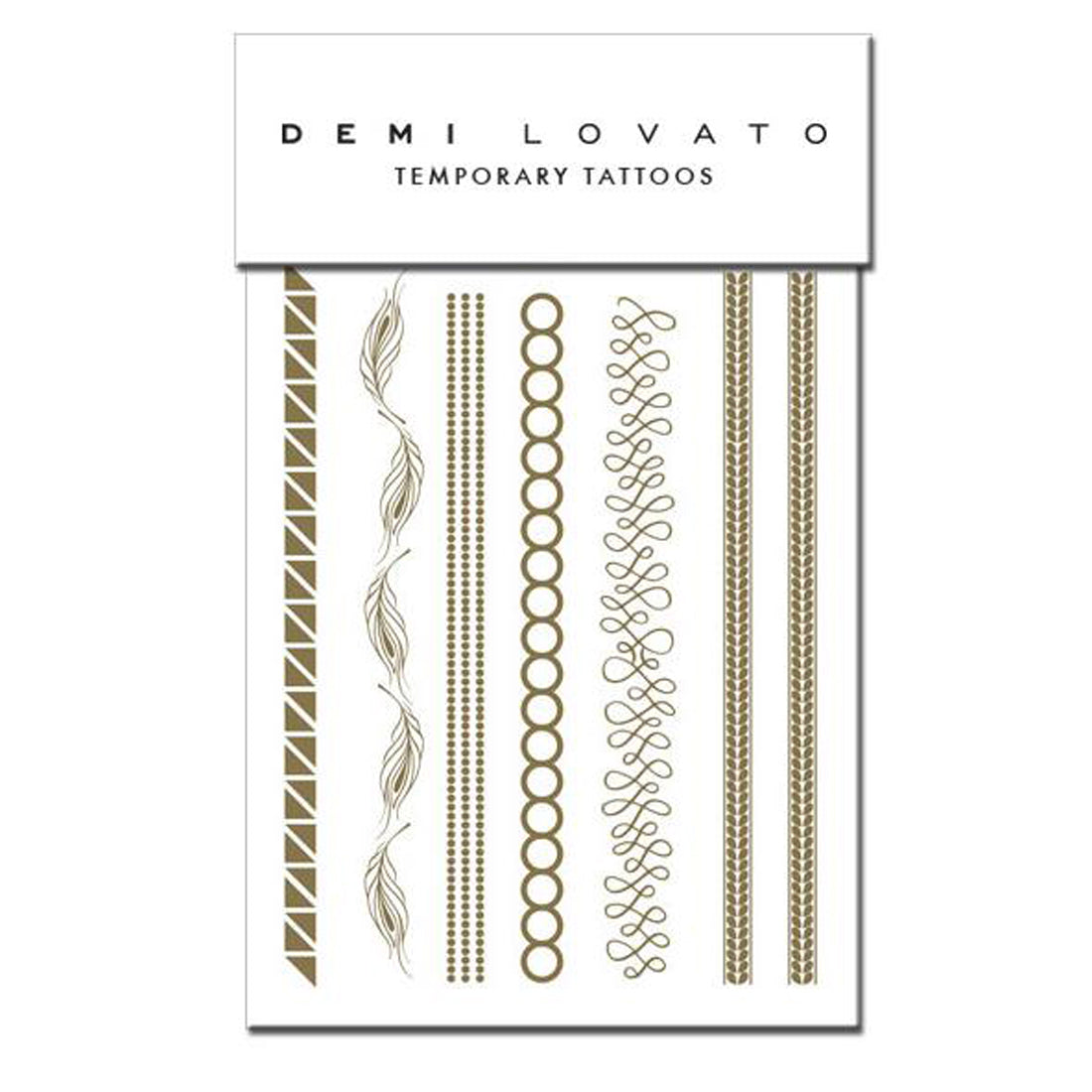 Demi Lovato - Gold Flash Tattoos
