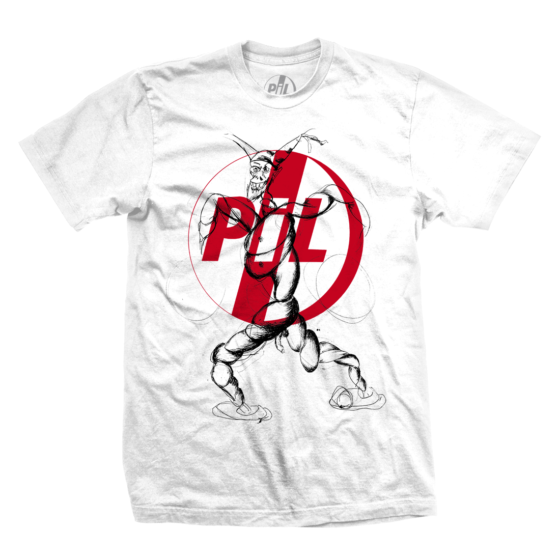 Public Image Ltd - White and Red Hokey Man Tee