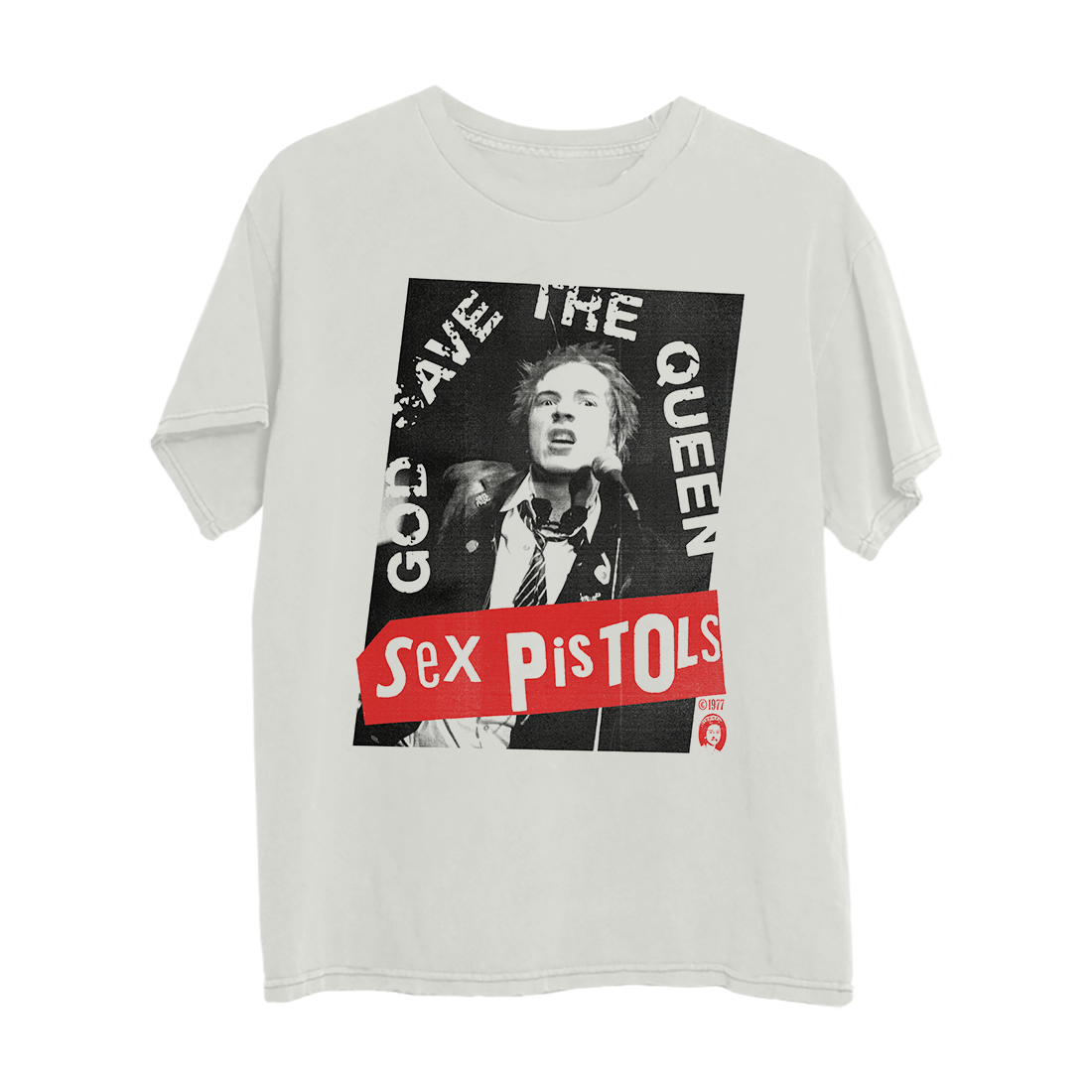 Sex Pistols - God Save The Queen White T-Shirt