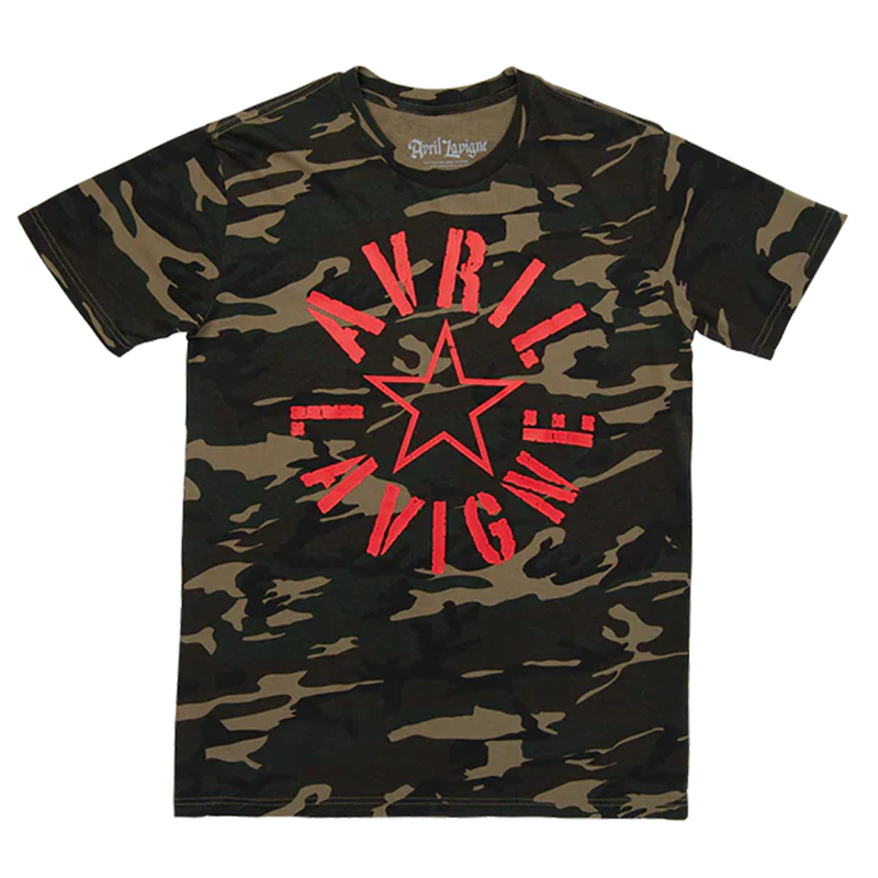 Avril Lavigne - Stencil Camo Tee