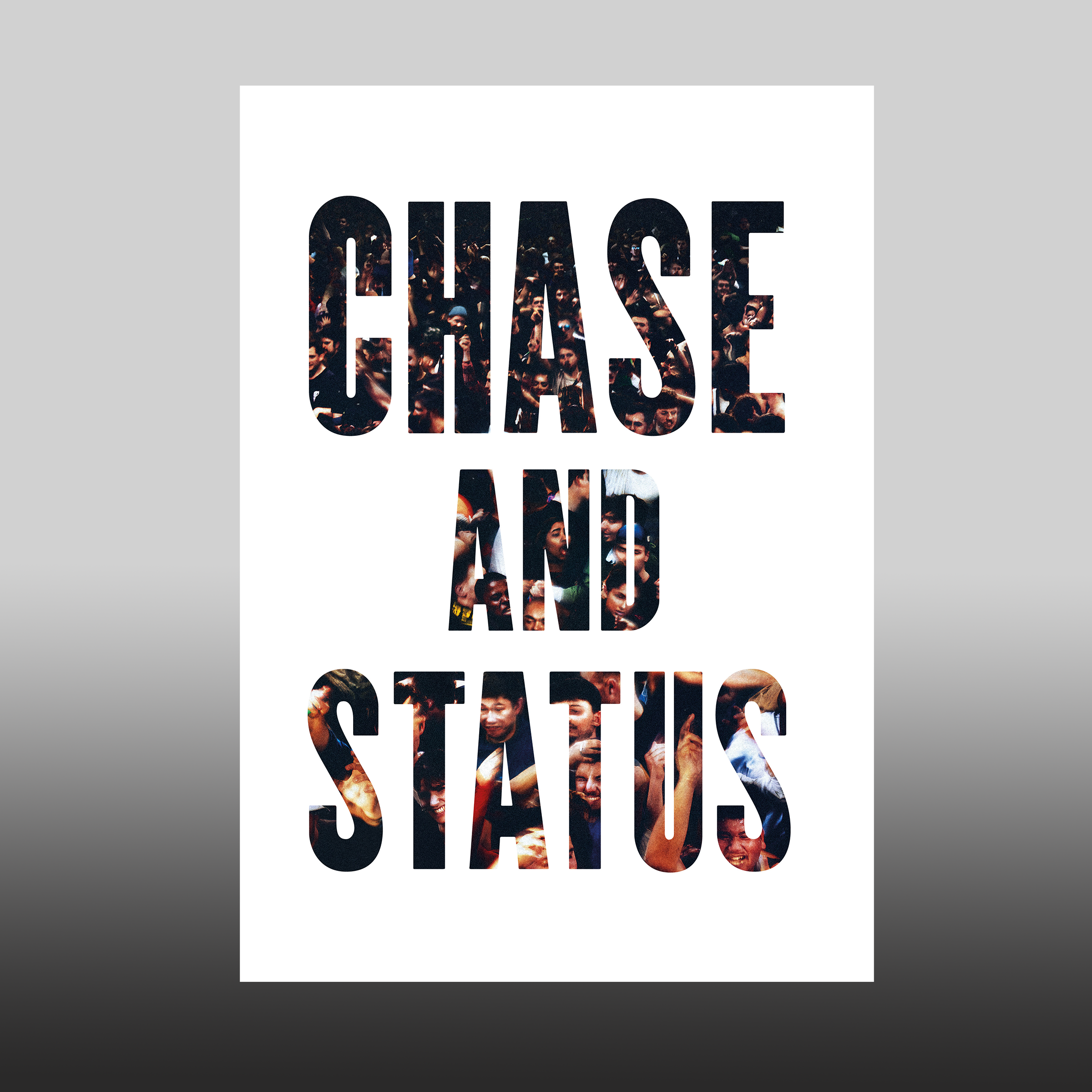 Chase and Status - Chase & Status Logo A3 Signed White Poster