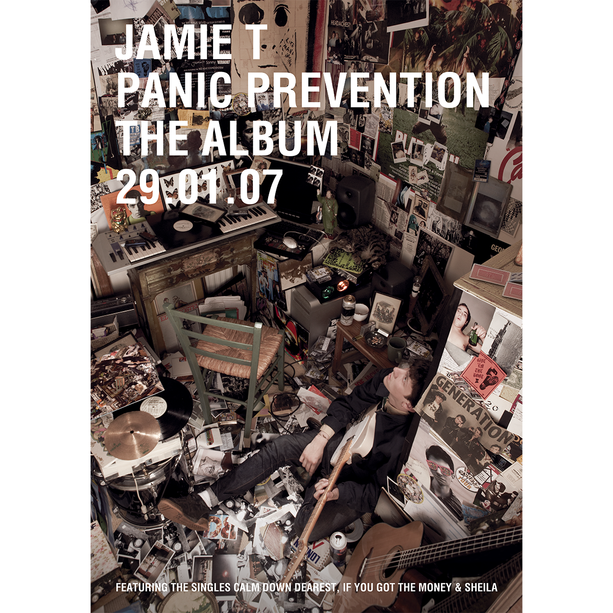 Jamie T - Panic Prevention: Signed Poster (by Jamie)