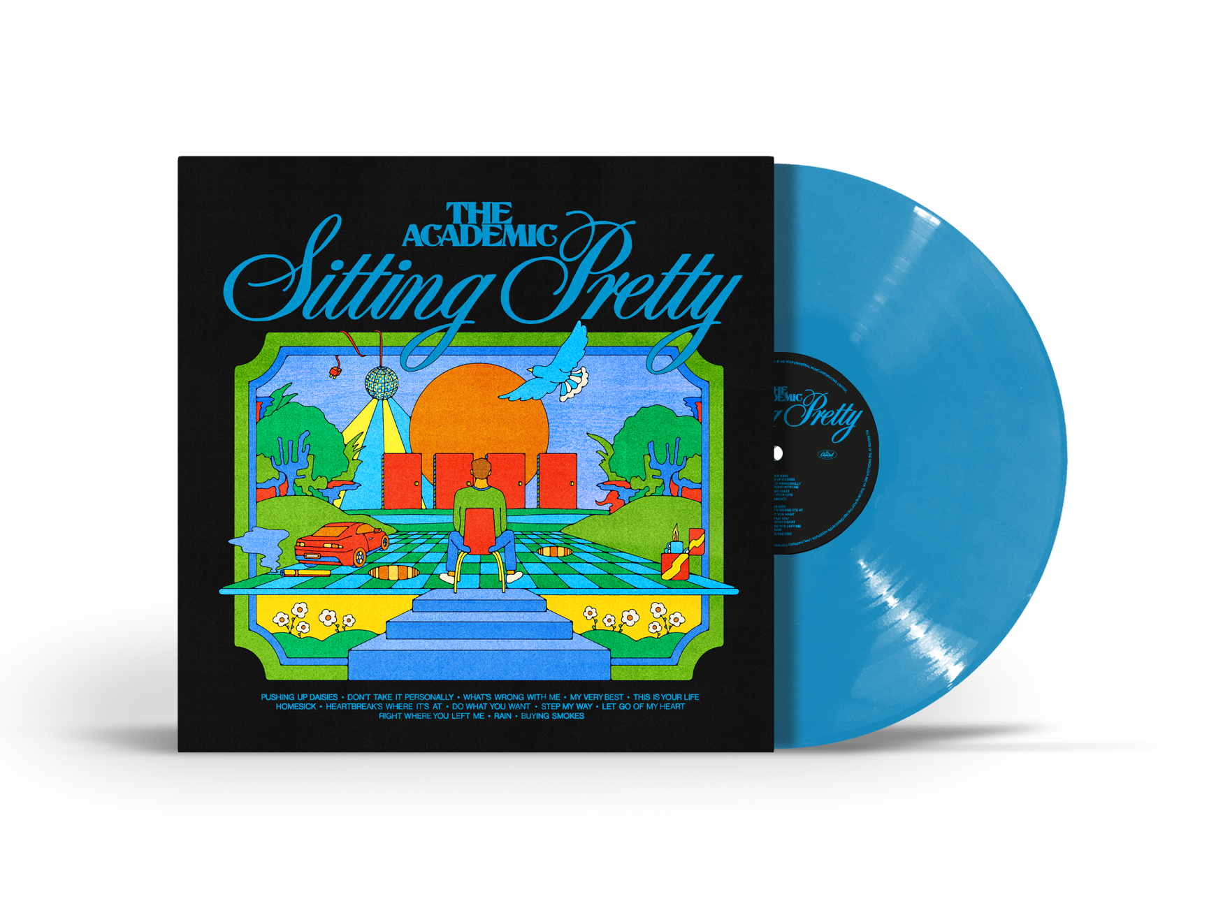 The Academic - Sitting Pretty: Limited Edition Signed Blue Vinyl LP