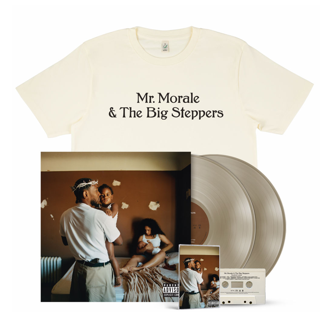 Mr. Morale & The Big Steppers: Exclusive 2LP, Cassette & T-Shirt (Cream) Bundle