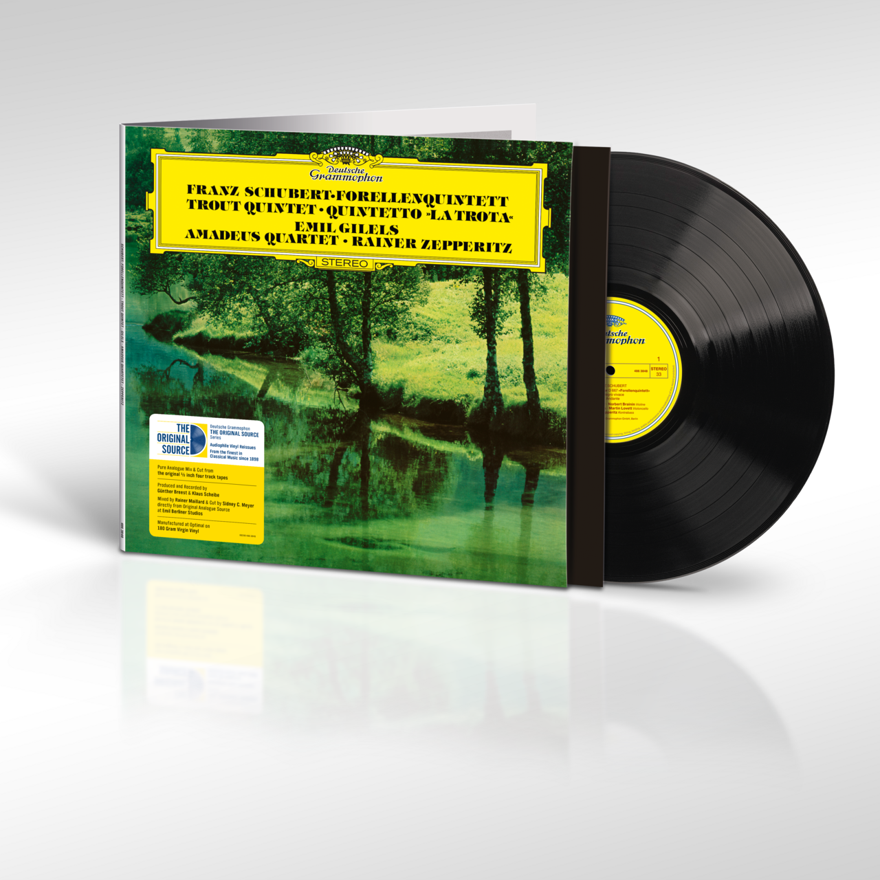 Emil Gilels, Members of the Amadeus Quartet, Rainer Zepperitz - The Original Source - Schubert - Piano Quintet in A Major, D. 667 "Trout": Vinyl LP