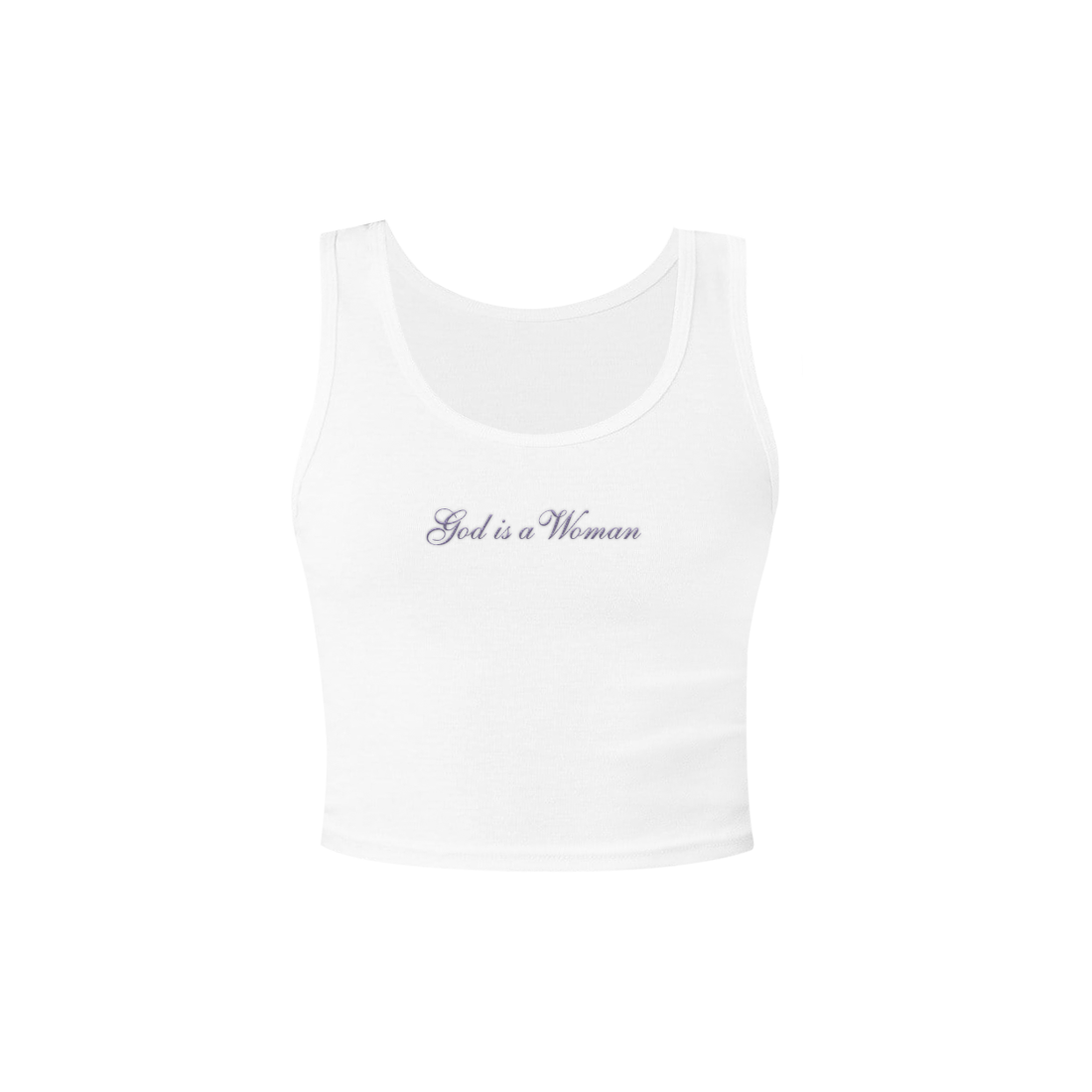 Ariana Grande - god is a woman cropped tank top